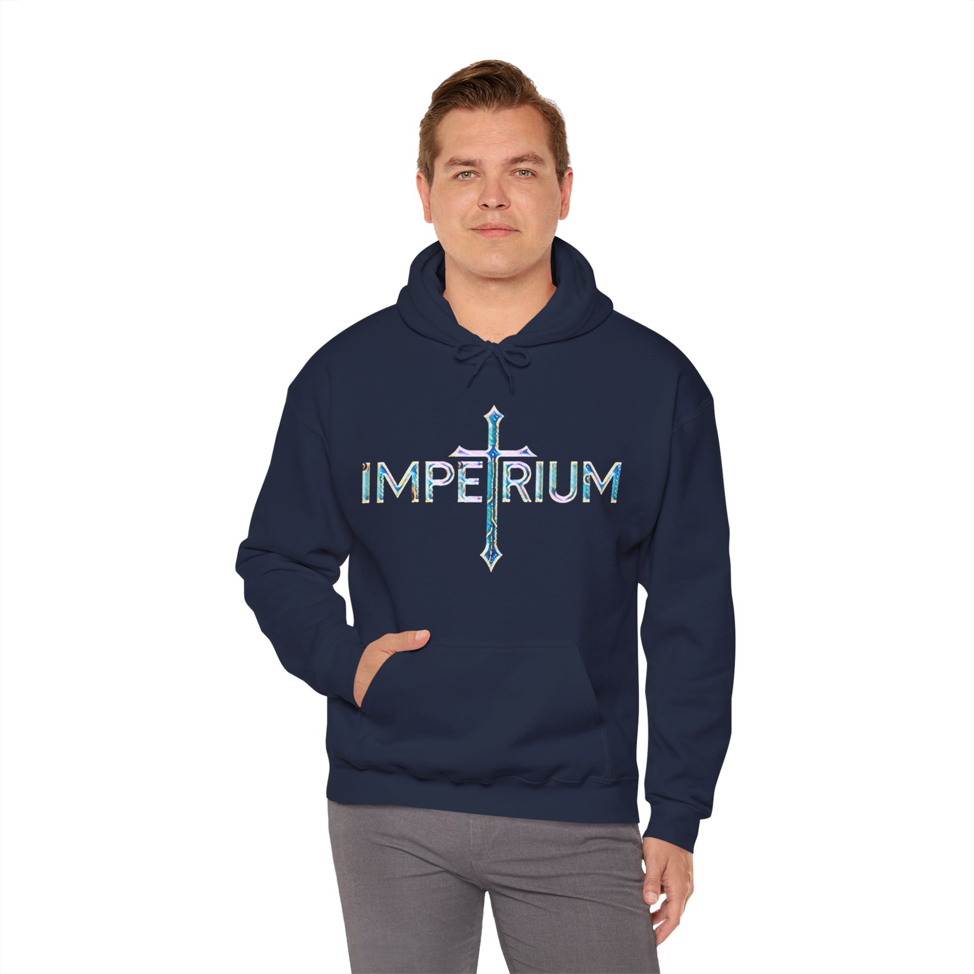 Pravinci Imperium Iridescente - Navy Hooded Sweatshirt
