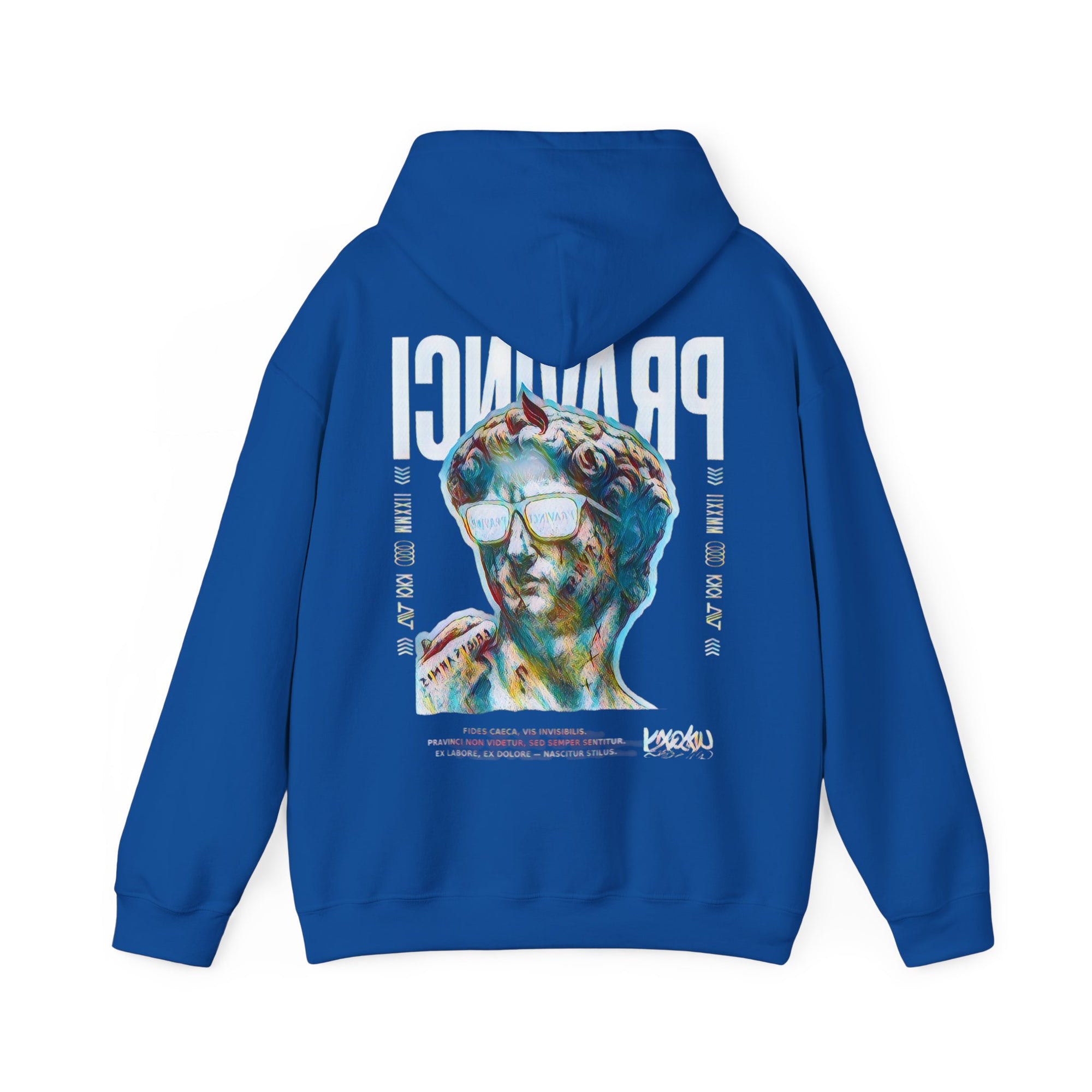 Pravinci Caecifides Iridescente – Dark Blue Hooded Sweatshirt