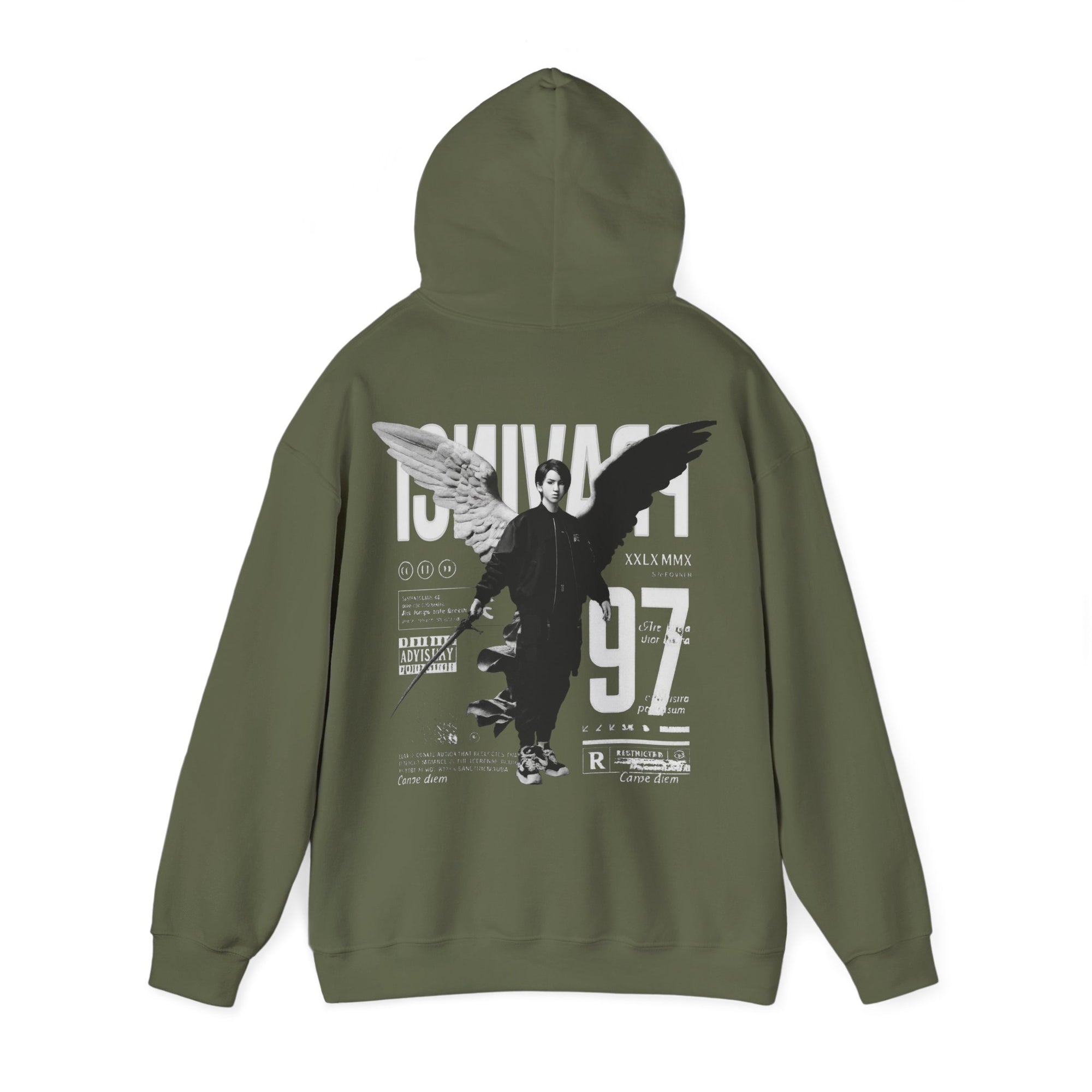Pravinci Imperium Monocromia - Military Green Hooded Sweatshirt