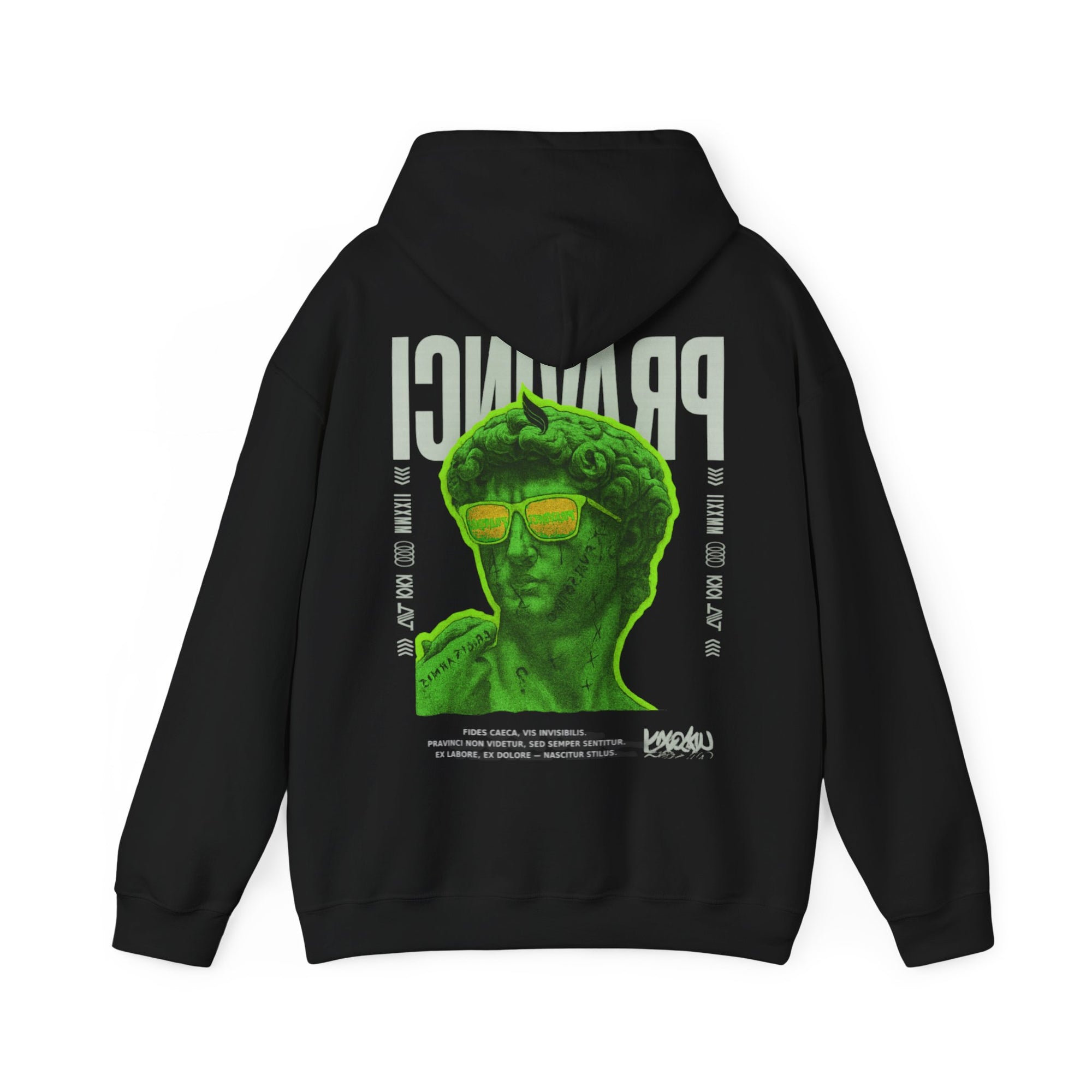 Pravinci Caecifides – Black & Green Hooded Sweatshirt