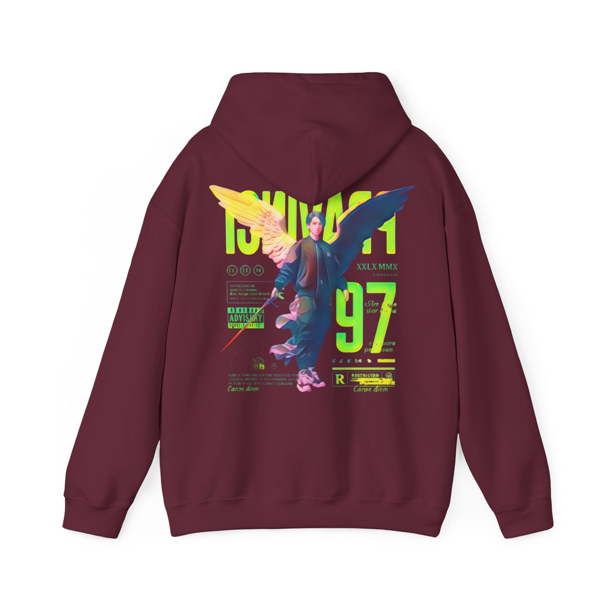 Pravinci Imperium Iridescente - Maroon Hooded Sweatshirt