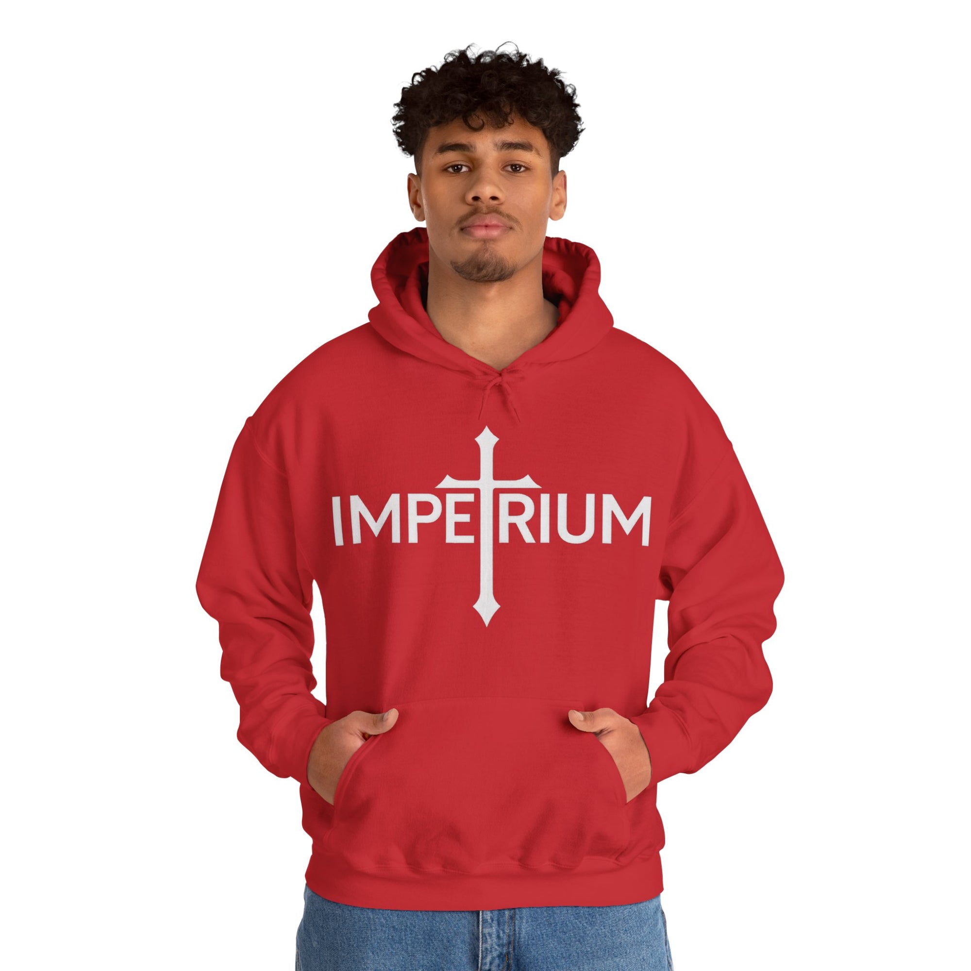 Pravinci Imperium Monocromia - Red Hooded Sweatshirt