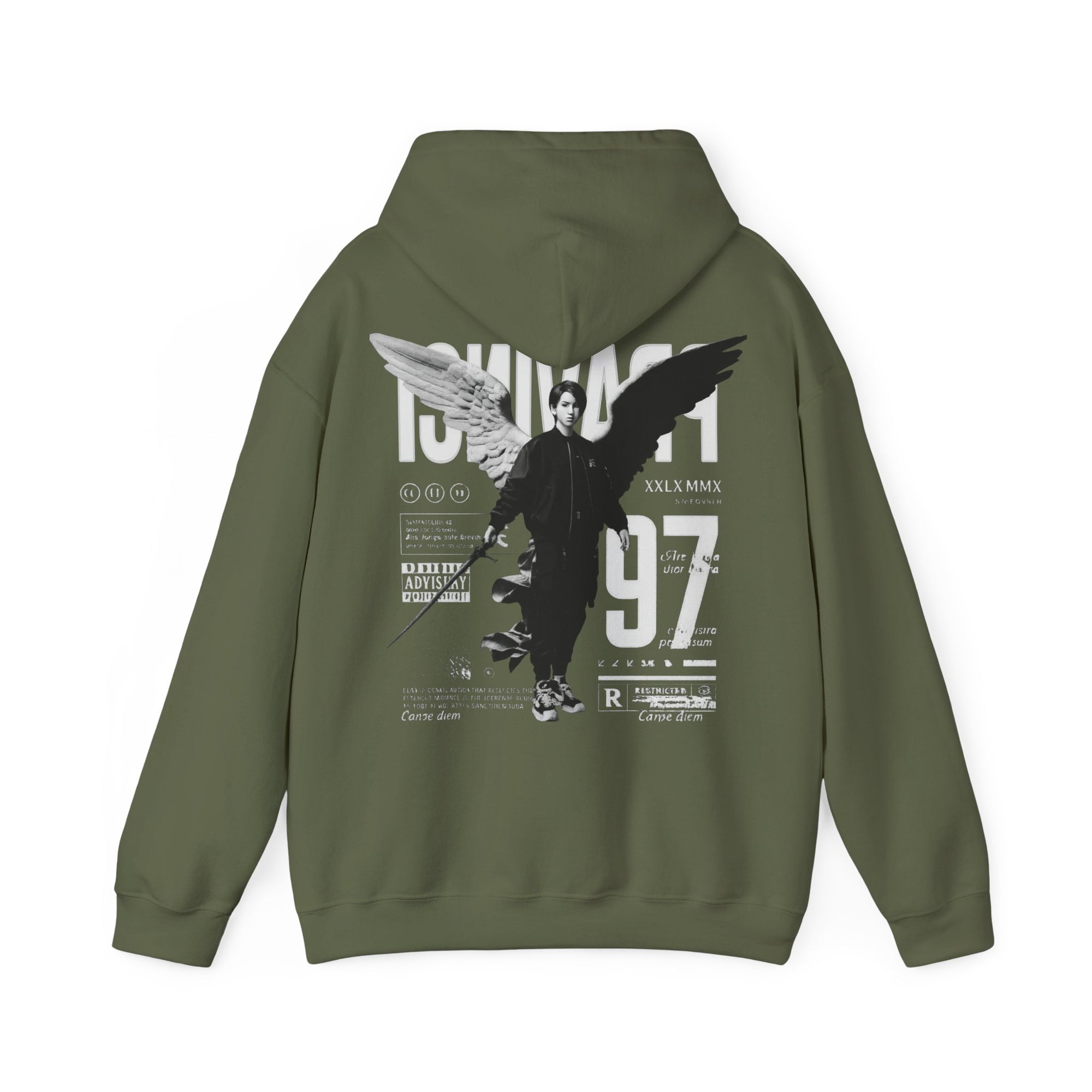 Pravinci Imperium Monocromia - Military Green Hooded Sweatshirt