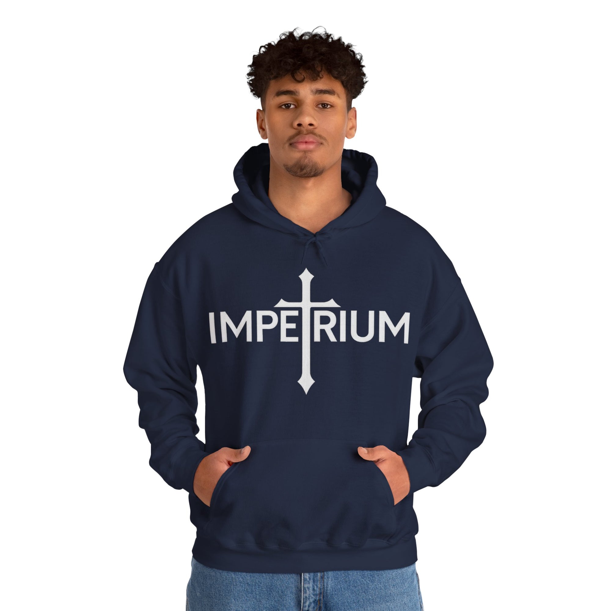 Pravinci Imperium Monocromia - Navy Hooded Sweatshirt