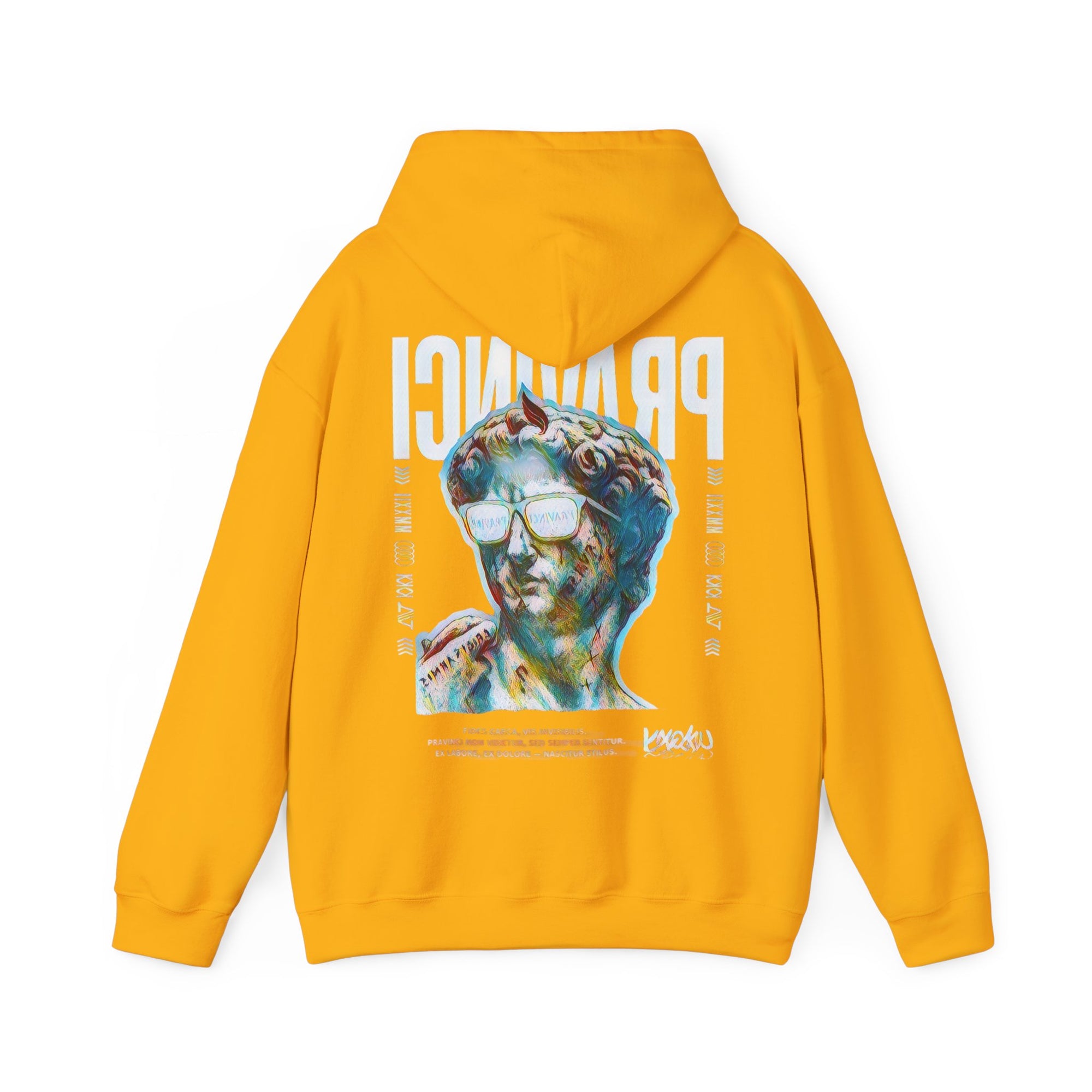 Pravinci Caecifides Iridescente – Gold Hooded Sweatshirt