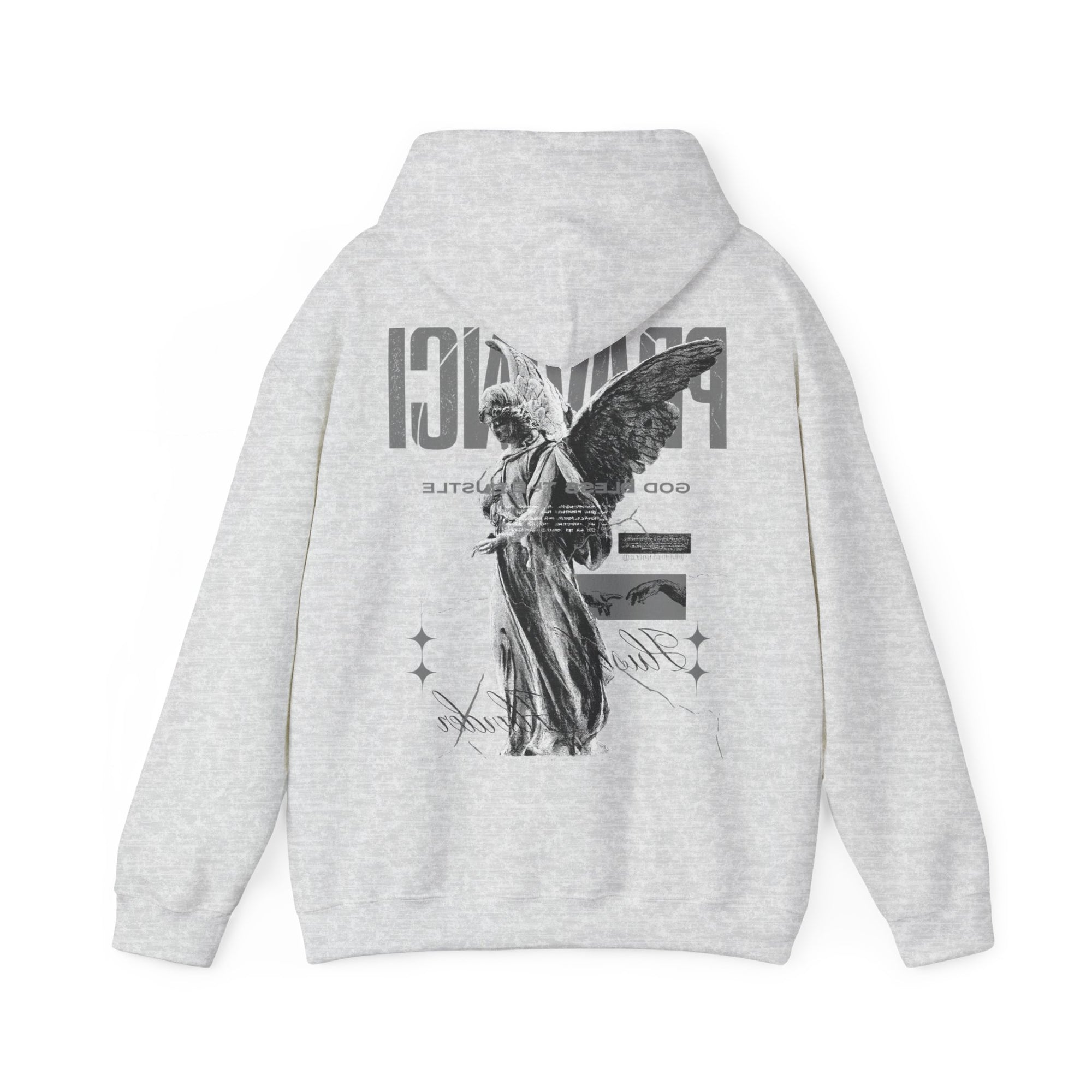 Pravinci Benedictus Labor Monocromia – Ash Hooded Sweatshirt