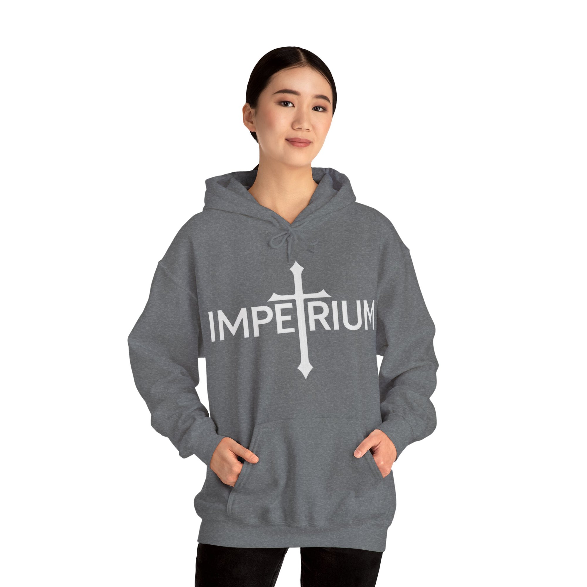 Pravinci Imperium Monocromia - Graphite Heather Hooded Sweatshirt
