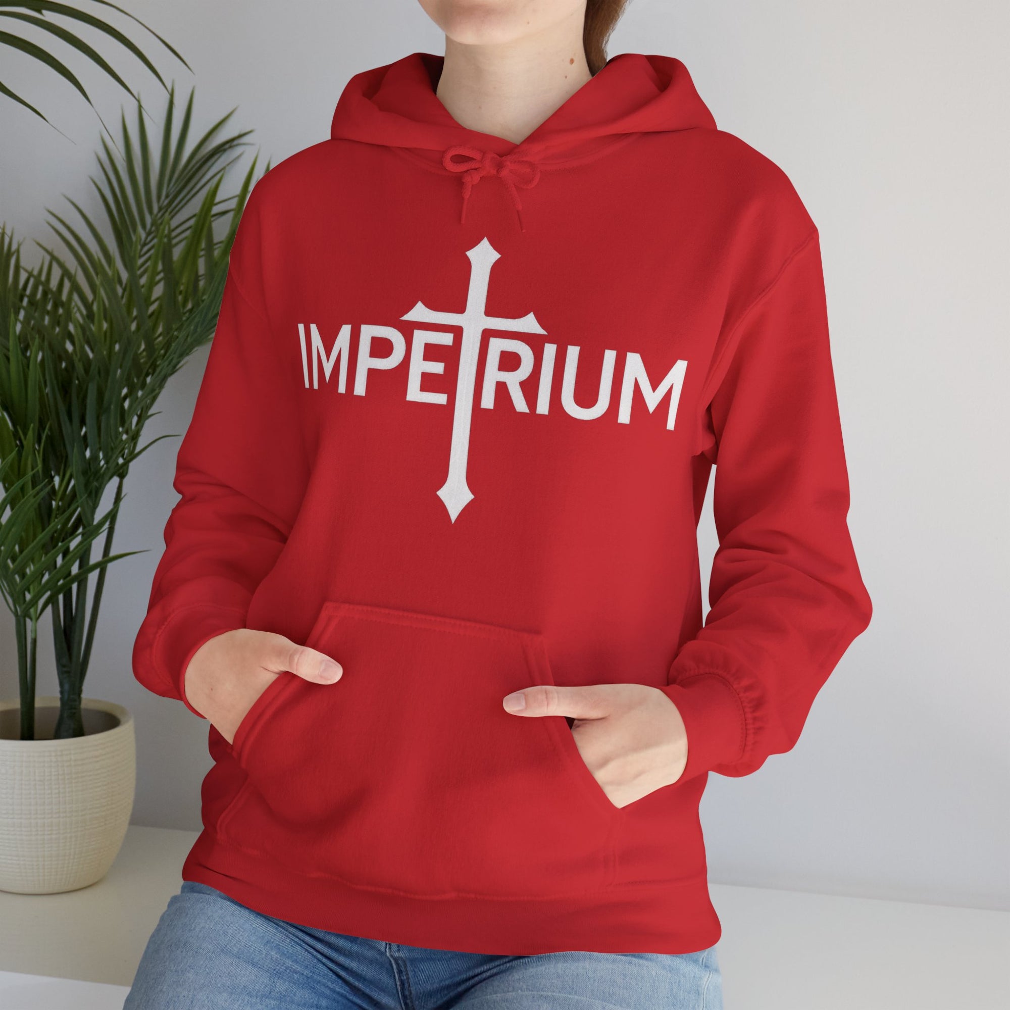 Pravinci Imperium Monocromia - Red Hooded Sweatshirt