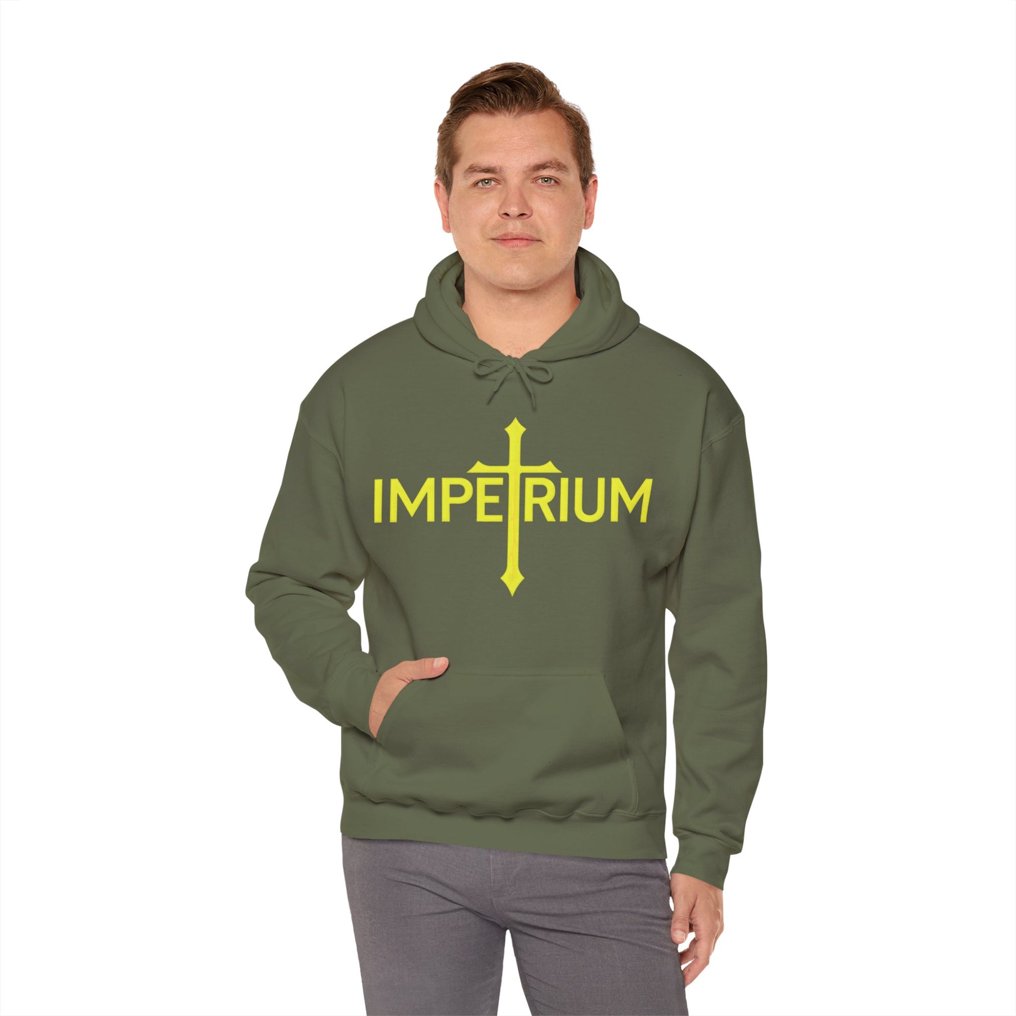 Pravinci Imperium - Military Green Hooded Sweatshirt