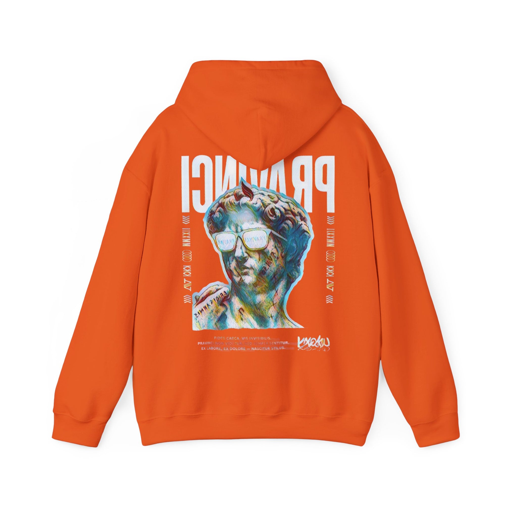 Pravinci Caecifides Iridescente – Orange Hooded Sweatshirt