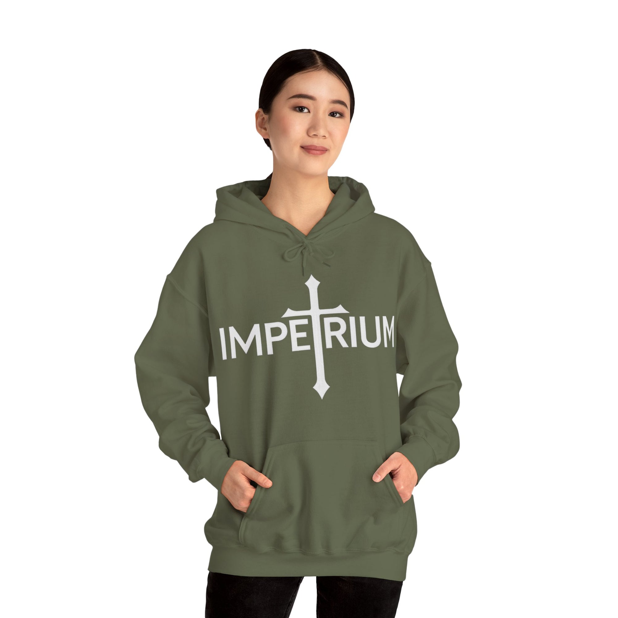Pravinci Imperium Monocromia - Military Green Hooded Sweatshirt