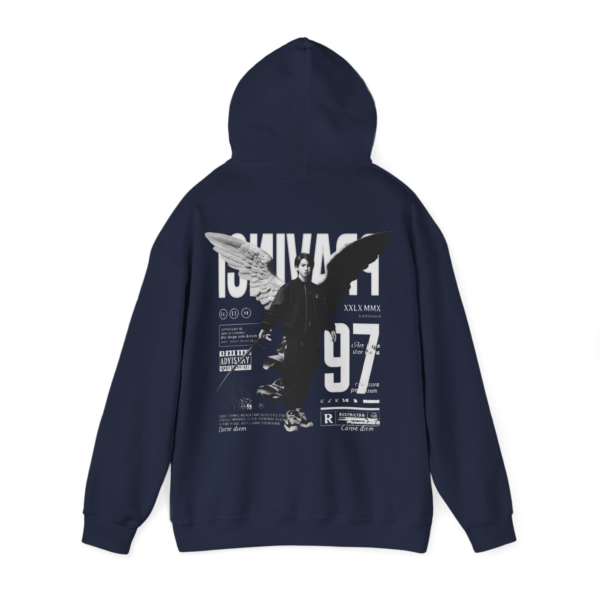 Pravinci Imperium Monocromia - Navy Hooded Sweatshirt