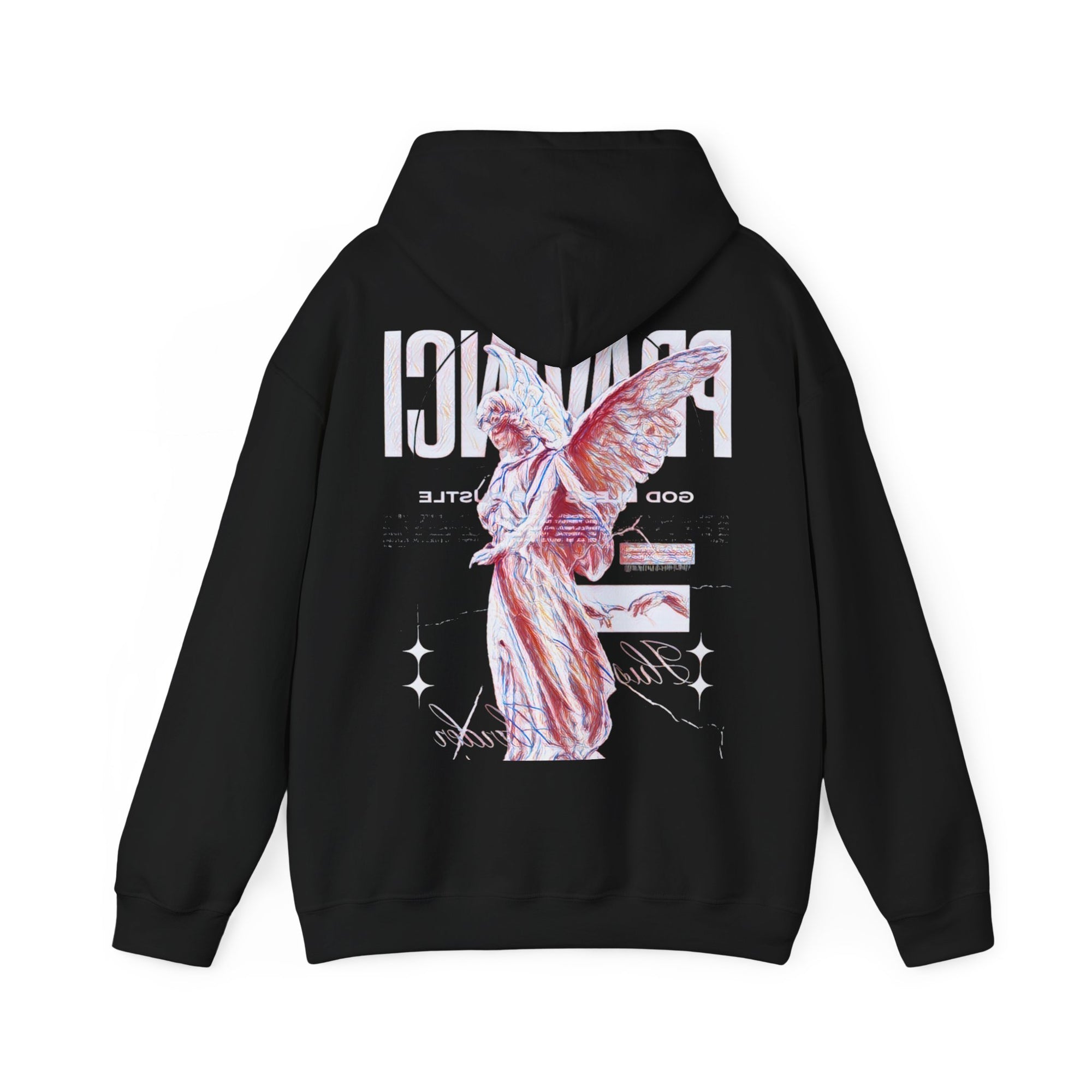 Pravinci Benedictus Labor Iridescente – Black Hooded Sweatshirt