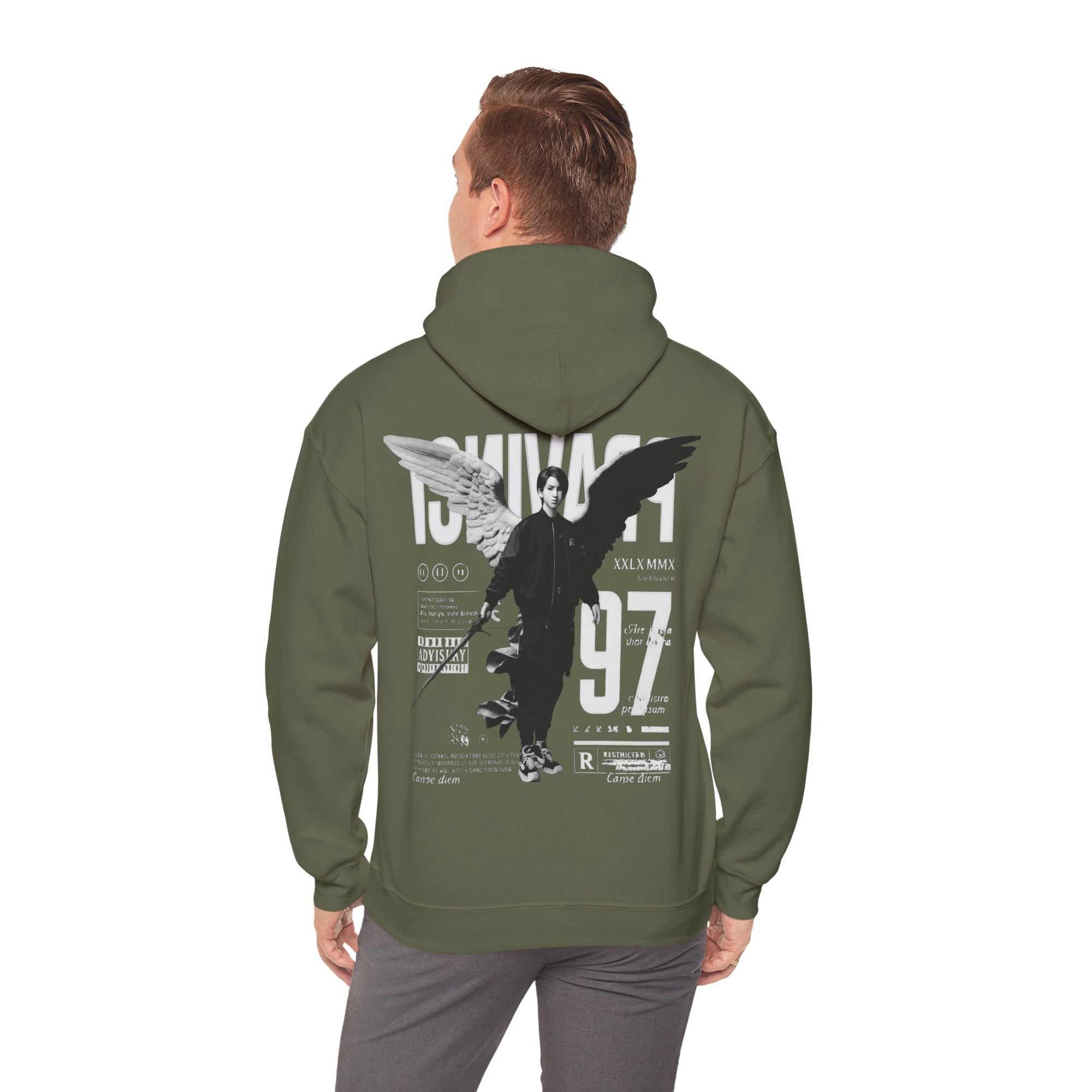 Pravinci Imperium Monocromia - Military Green Hooded Sweatshirt