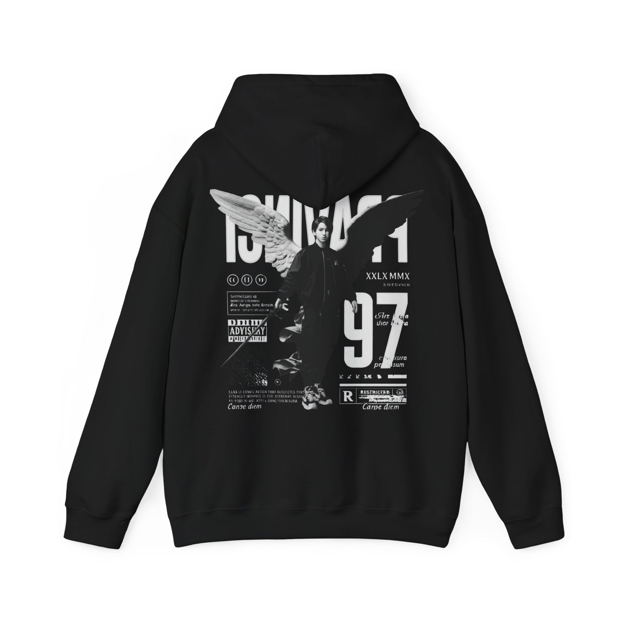 Pravinci Imperium Monocromia - Black Hooded Sweatshirt
