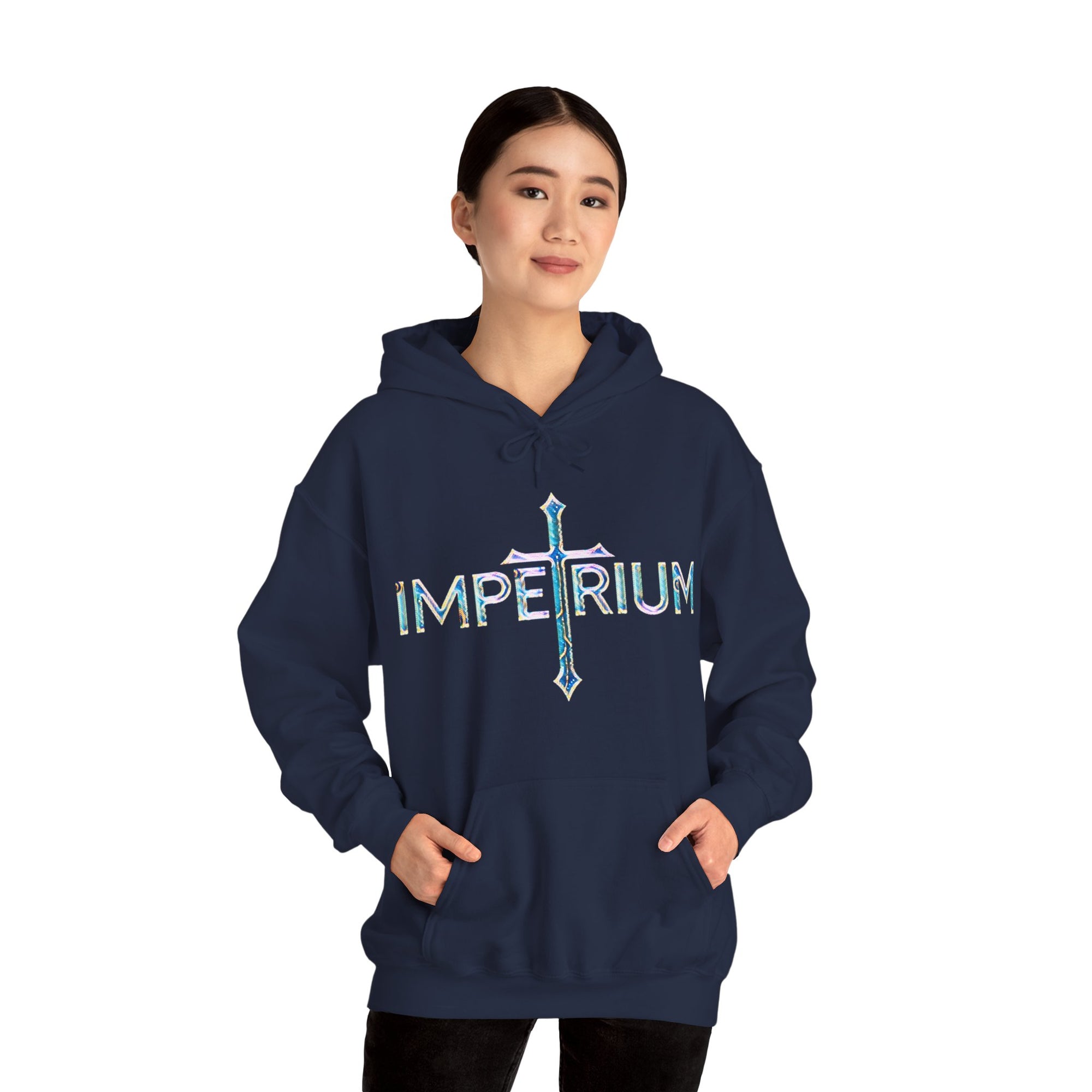 Pravinci Imperium Iridescente - Navy Hooded Sweatshirt