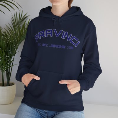 Pravinci St. Jerome - Navy Hooded Sweatshirt
