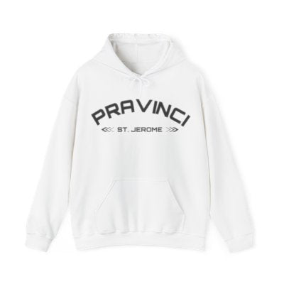 Pravinci St. Jerome Monocromia - White Hooded Sweatshirt