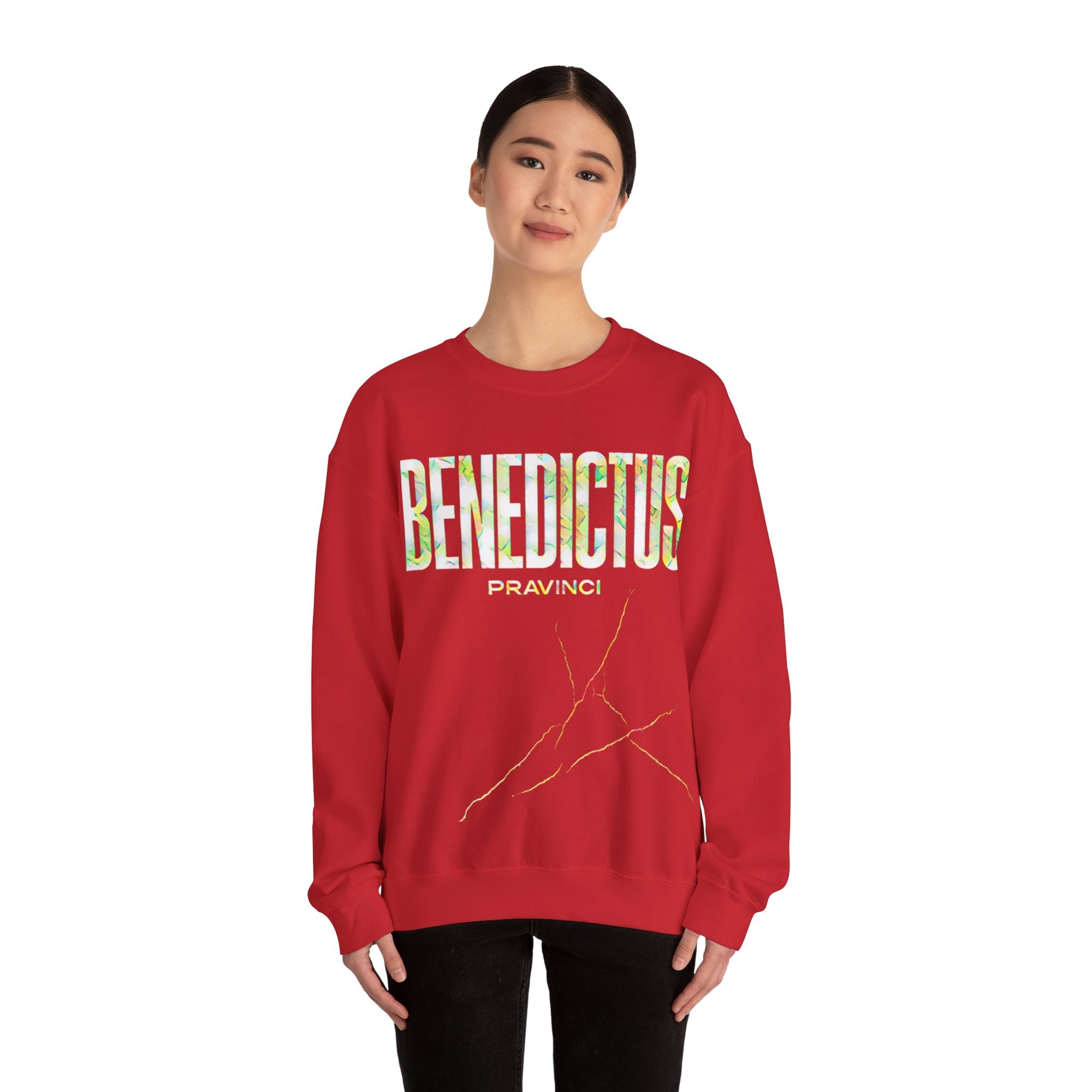 Pravinci Benedictus Labor Iridescente – Red Sweatshirt