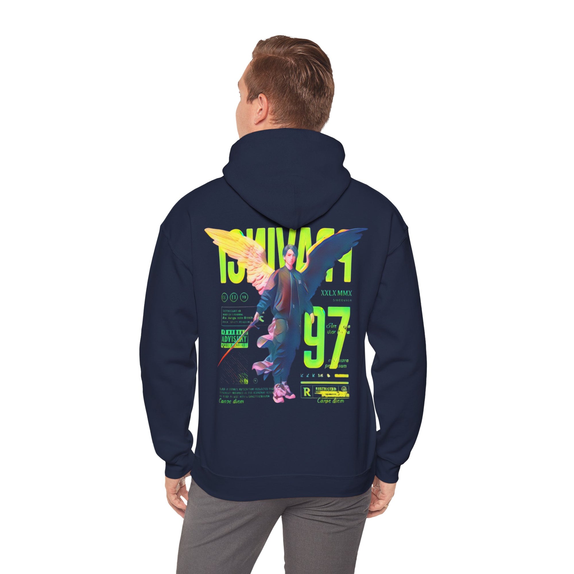 Pravinci Imperium Iridescente - Navy Hooded Sweatshirt