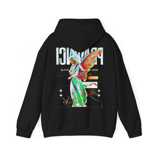 Pravinci Benedictus Labor Iridescente – Black Hooded Sweatshirt