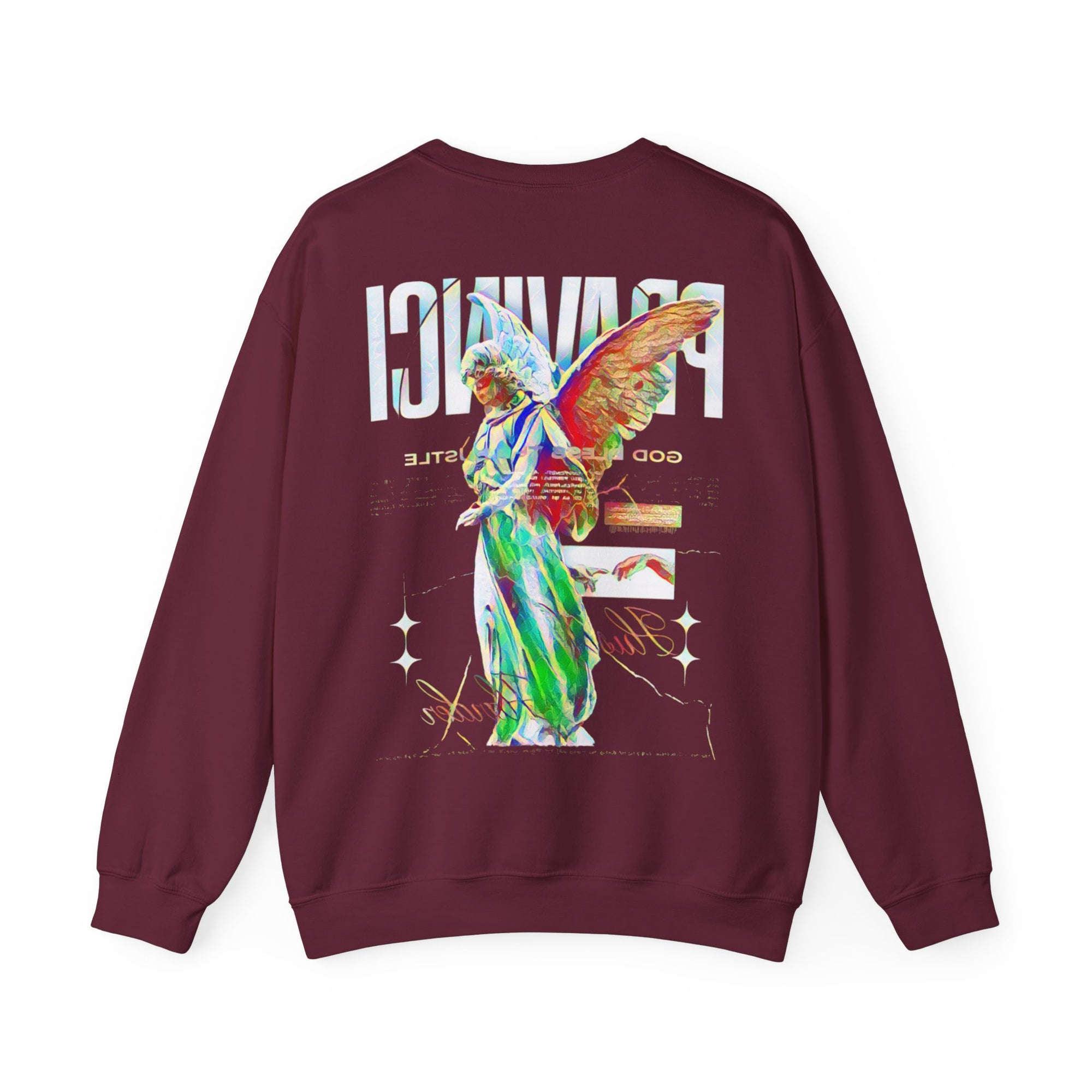 Pravinci Benedictus Labor Iridescente – Maroon Sweatshirt