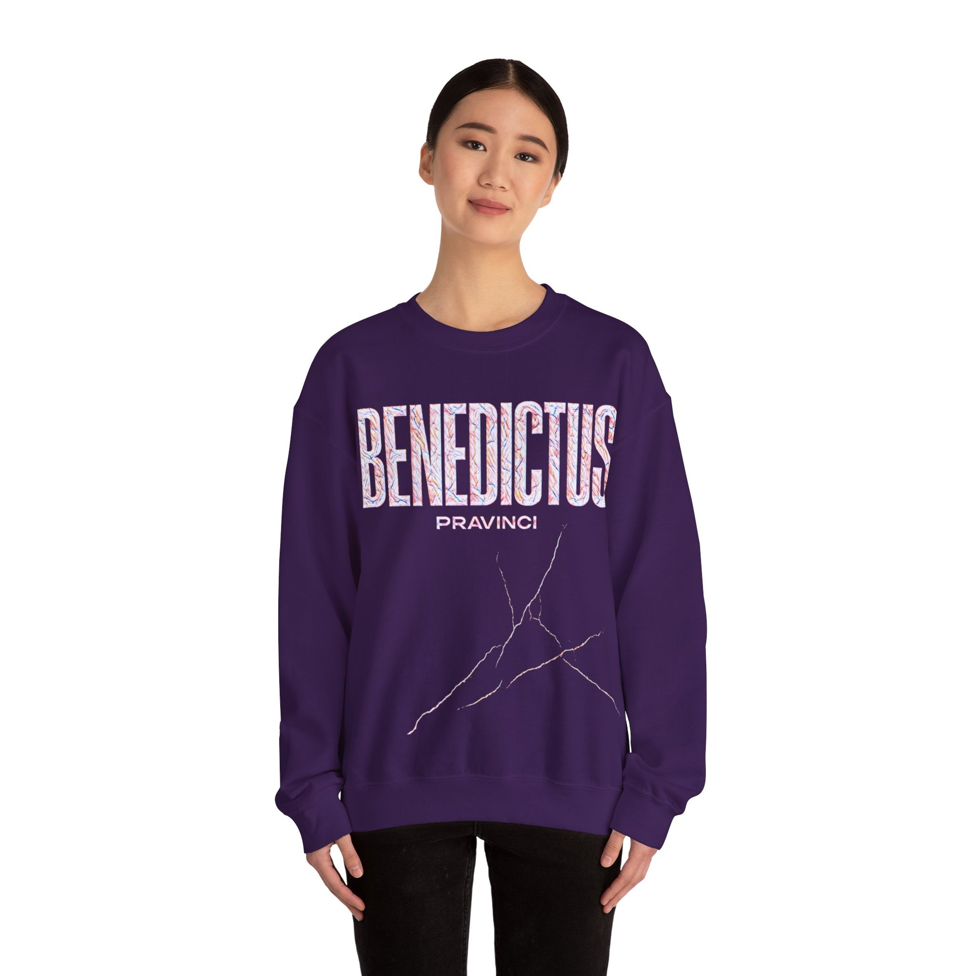 Pravinci Benedictus Labor Iridescente – Purple Sweatshirt