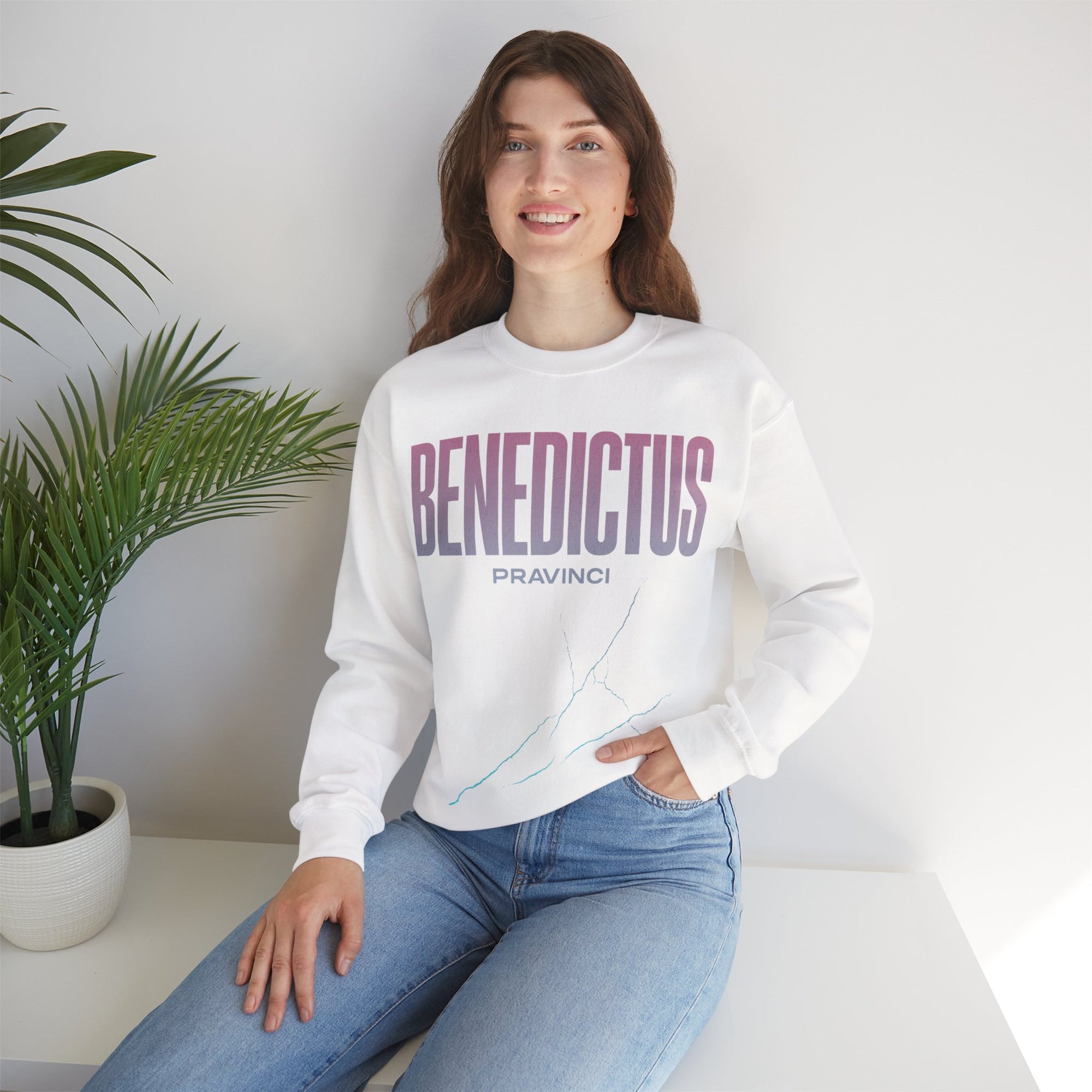 Pravinci Benedictus Labor Iridescente – White Sweatshirt