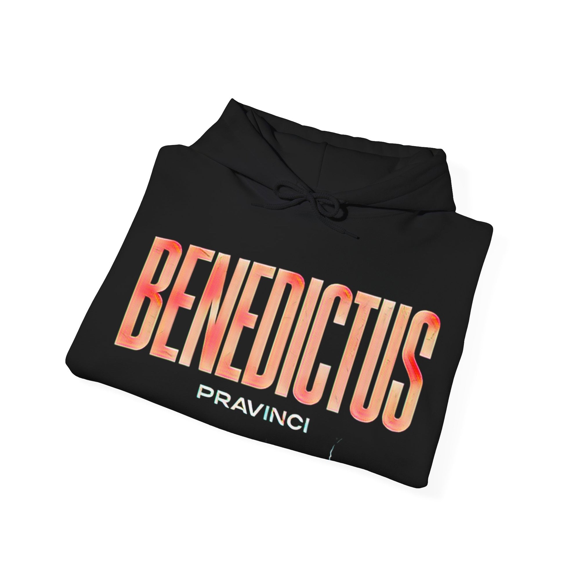 Pravinci Benedictus Labor Iridescente – Black Hooded Sweatshirt