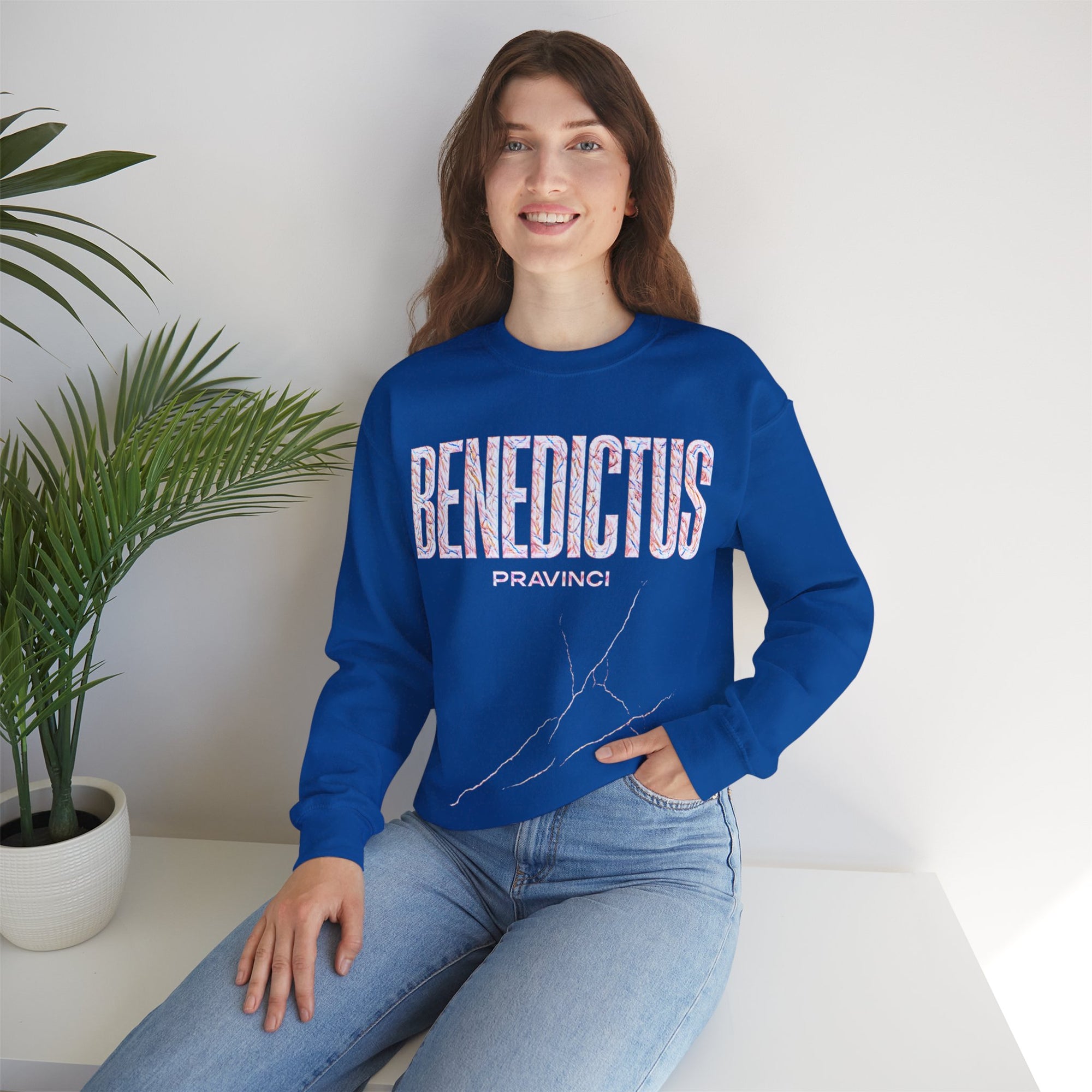 Pravinci Benedictus Labor Iridescente – Blue Sweatshirt