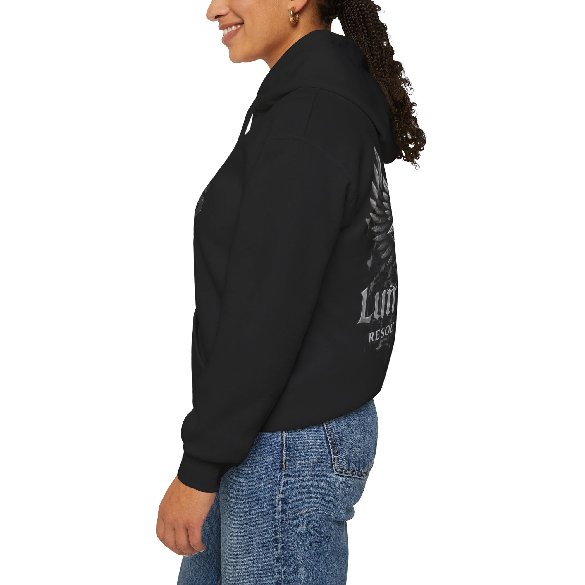 Pravinci Lumivictus Monocromia Black - Hooded Sweatshirt