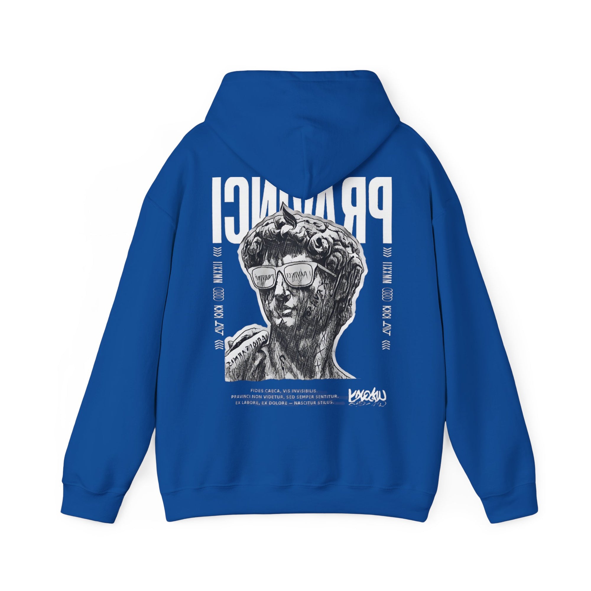 Pravinci Caecifides Monocromia – Dark Blue Hooded Sweatshirt