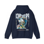 Pravinci Caecifides Iridescente – Navy Blue Hooded Sweatshirt