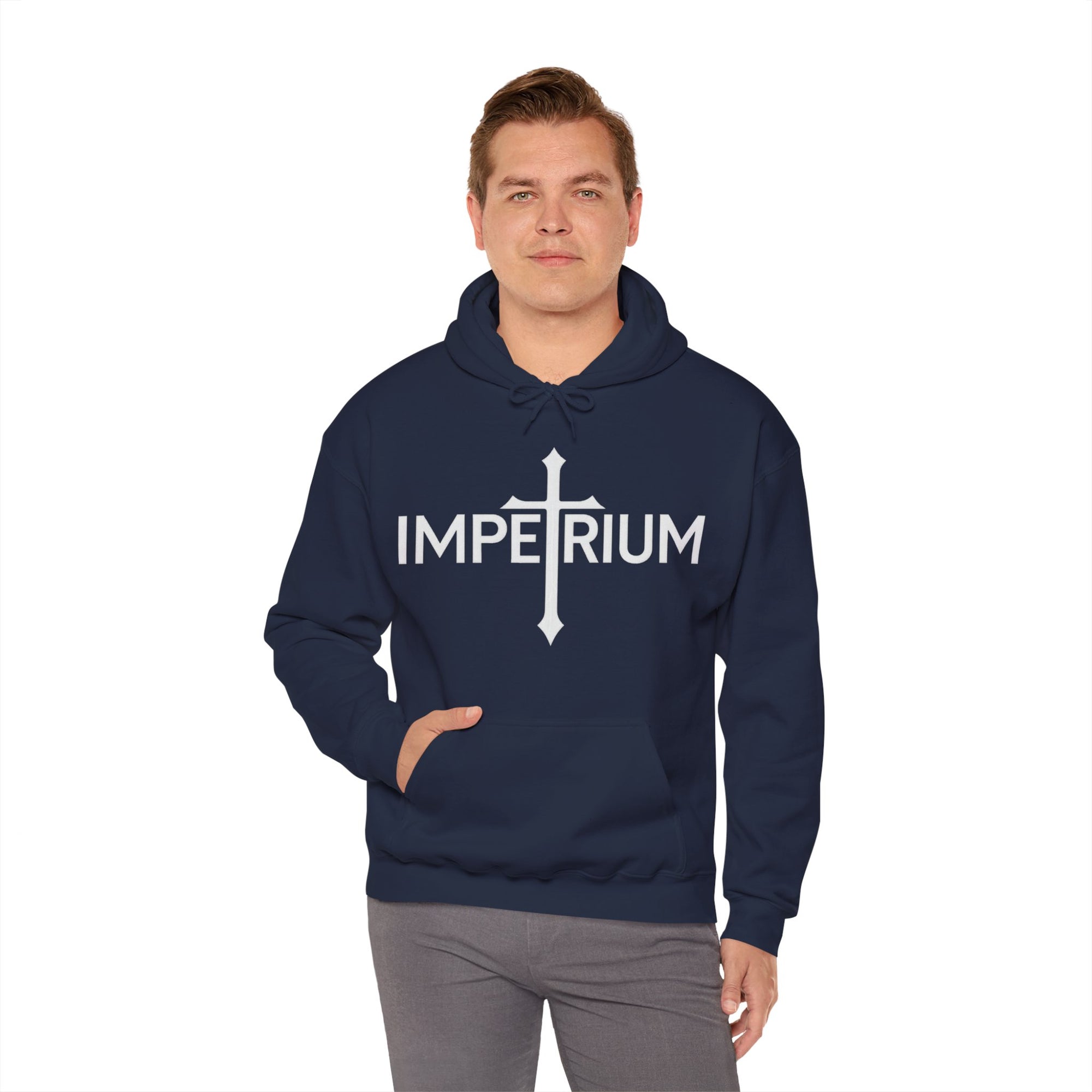 Pravinci Imperium Monocromia - Navy Hooded Sweatshirt