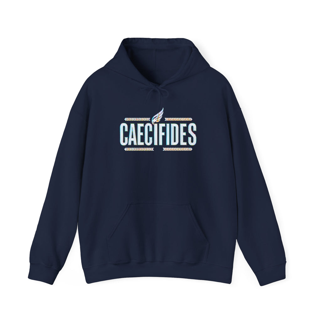 Pravinci Caecifides Iridescente – Navy Blue Hooded Sweatshirt
