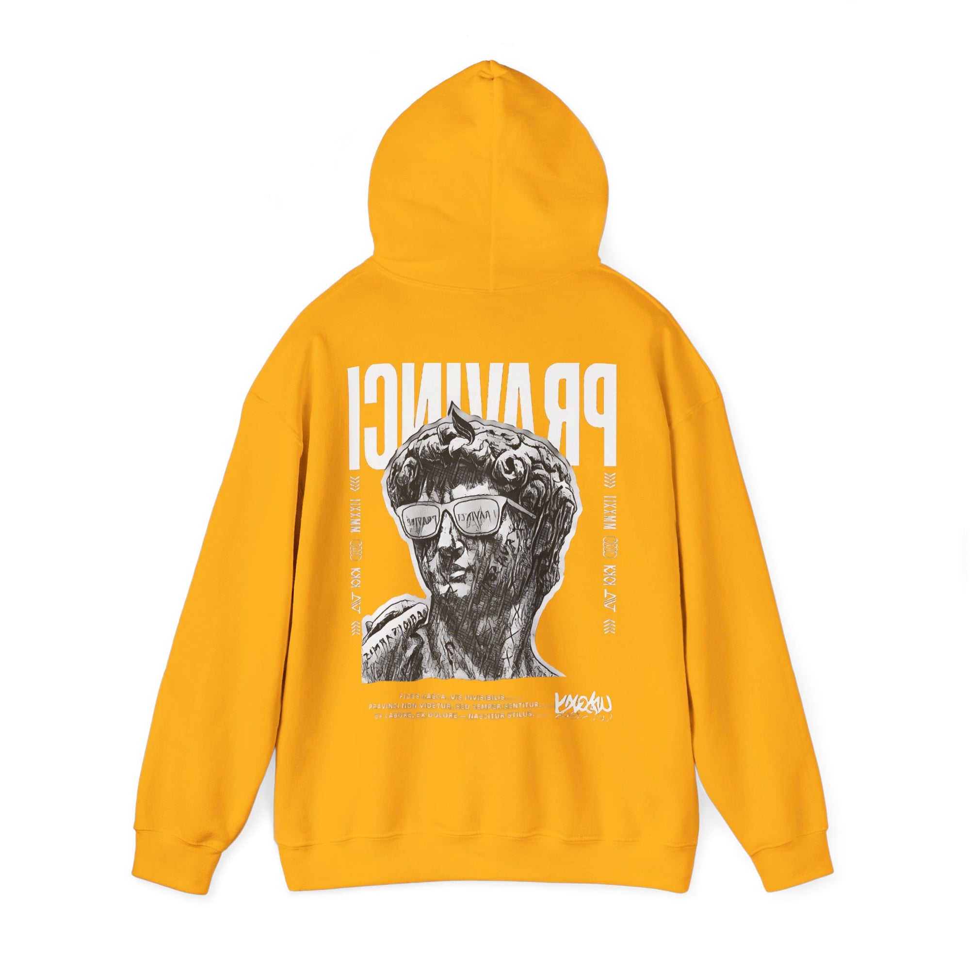 Pravinci Caecifides Monocromia – Gold Hooded Sweatshirt