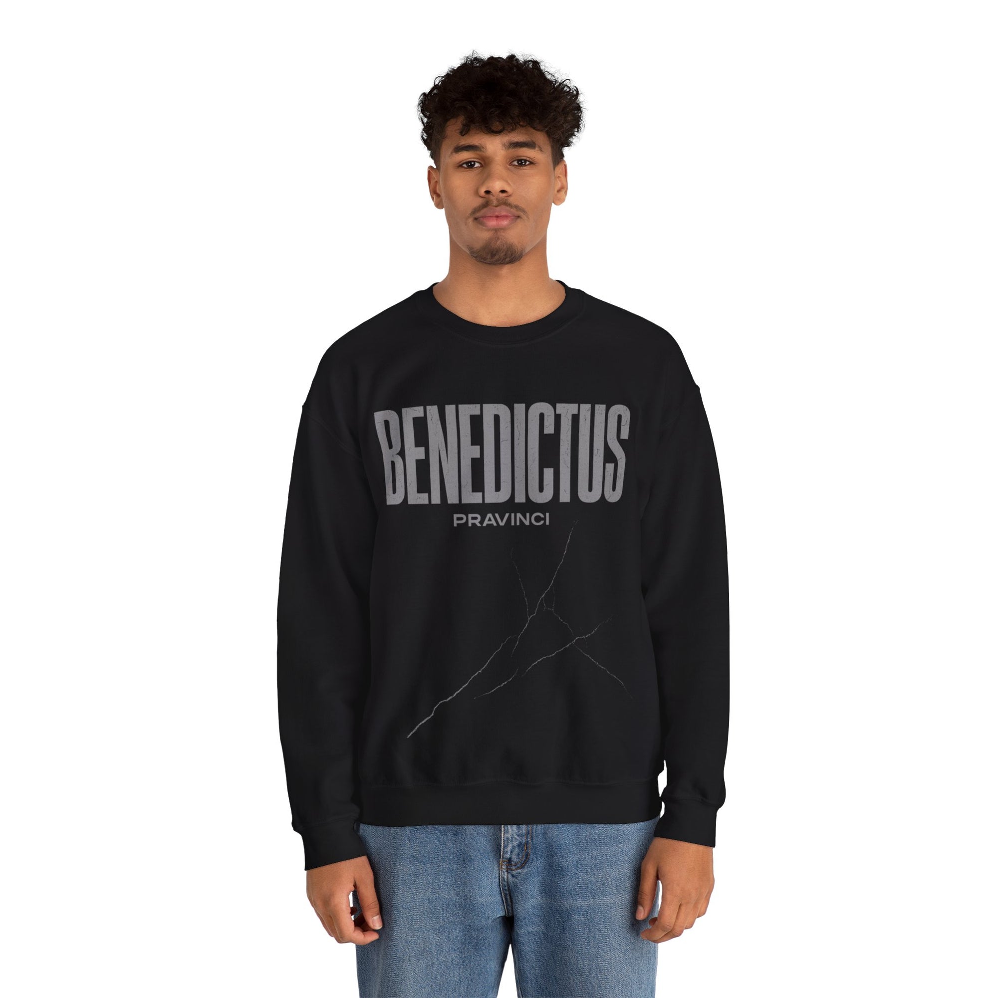 Pravinci Benedictus Labor Monocromia – Black Sweatshirt