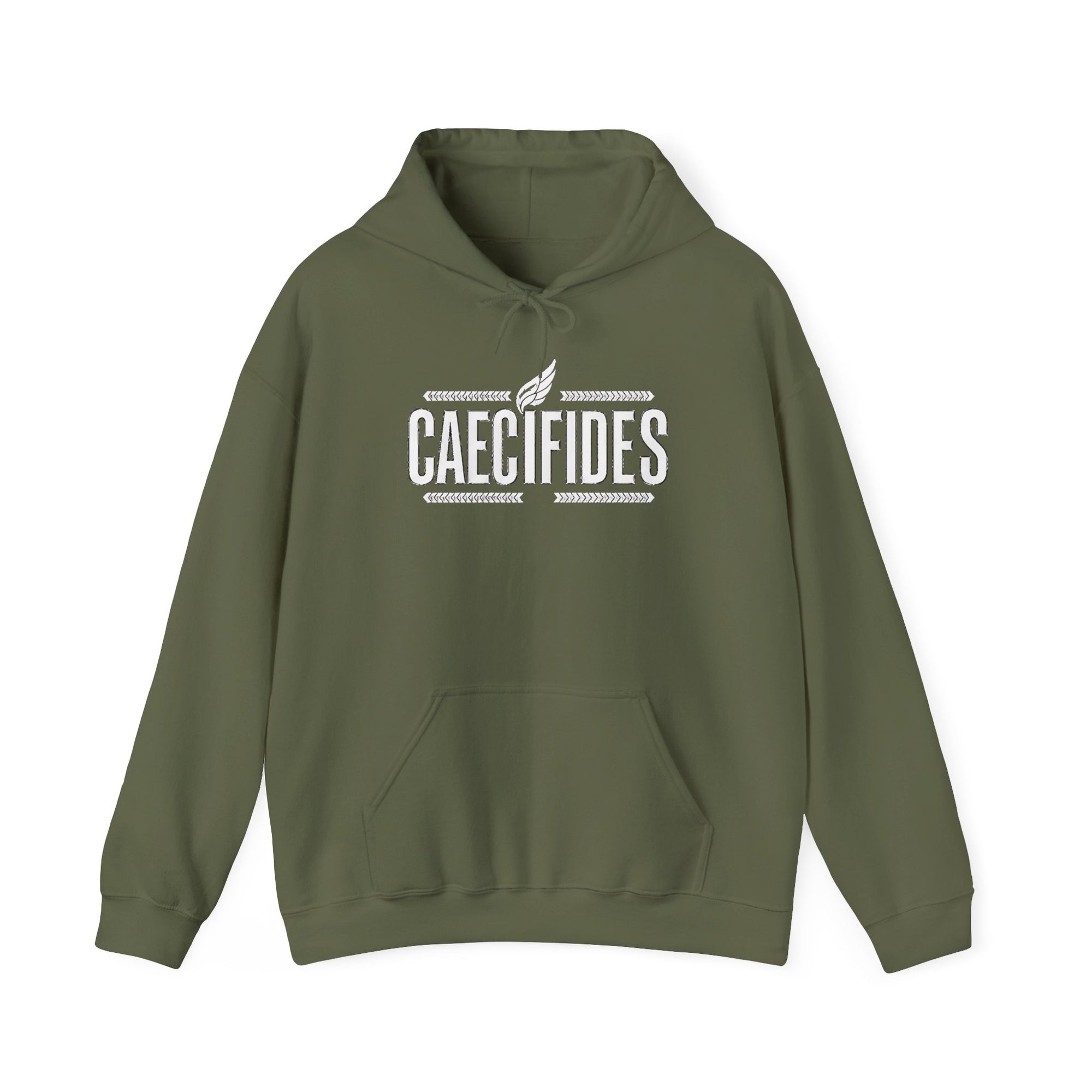 Pravinci Caecifides Monocromia – Olive Green Hooded Sweatshirt