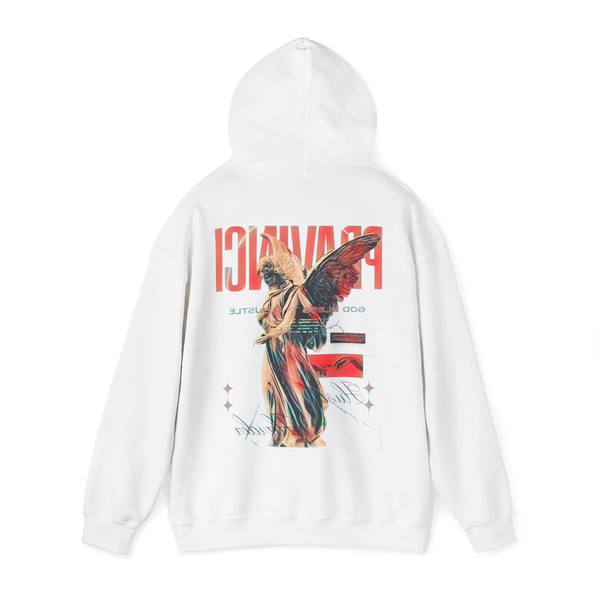 Pravinci Benedictus Labor Iridescente – White Hooded Sweatshirt