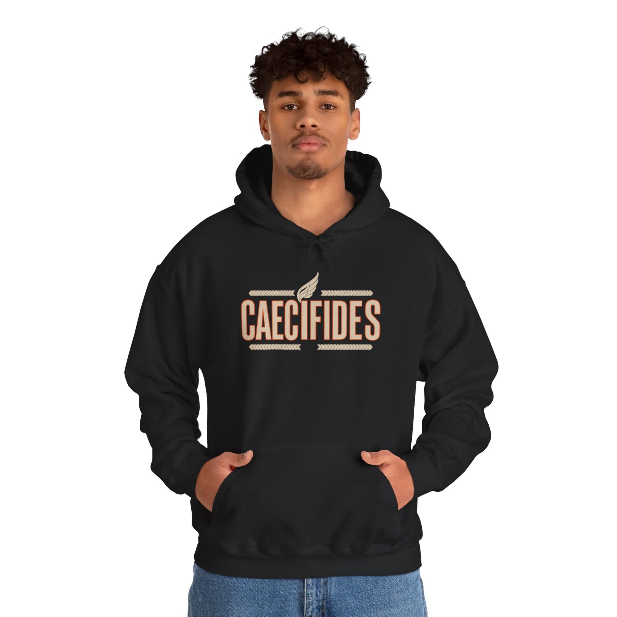 Pravinci Caecifides – Black & Orange Hooded Sweatshirt