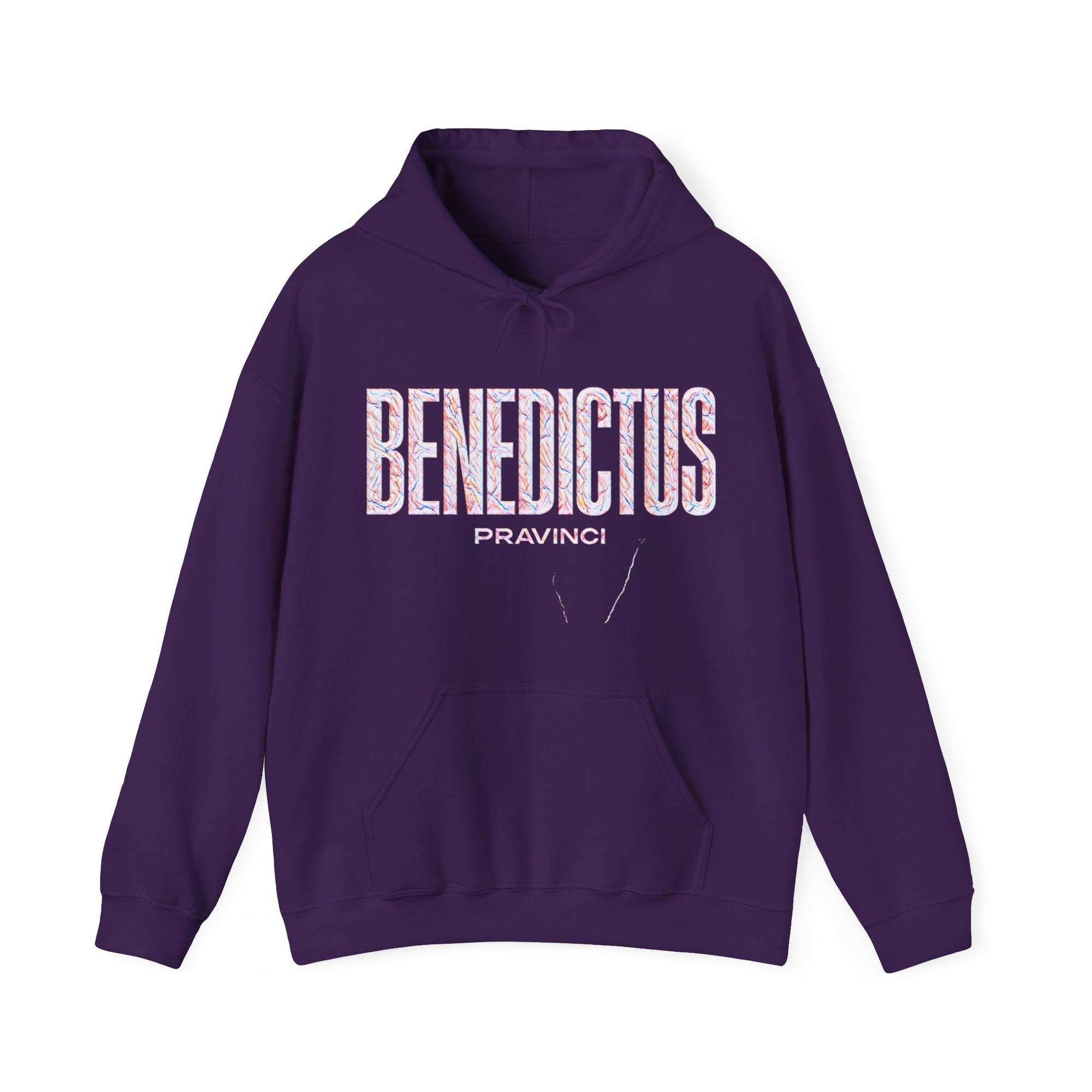 Pravinci Benedictus Labor Iridescente – Purple Hooded Sweatshirt