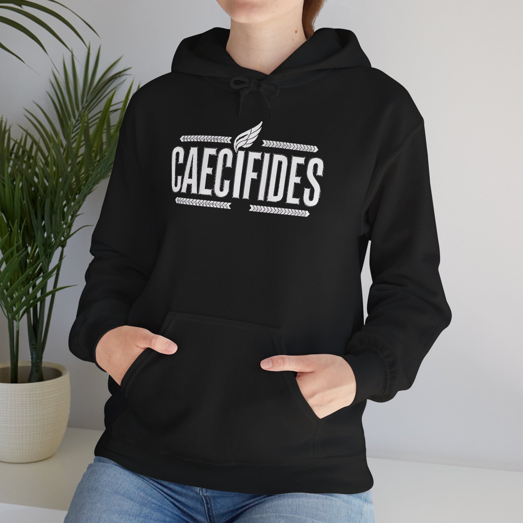Pravinci Caecifides Monocromia – Black Hooded Sweatshirt