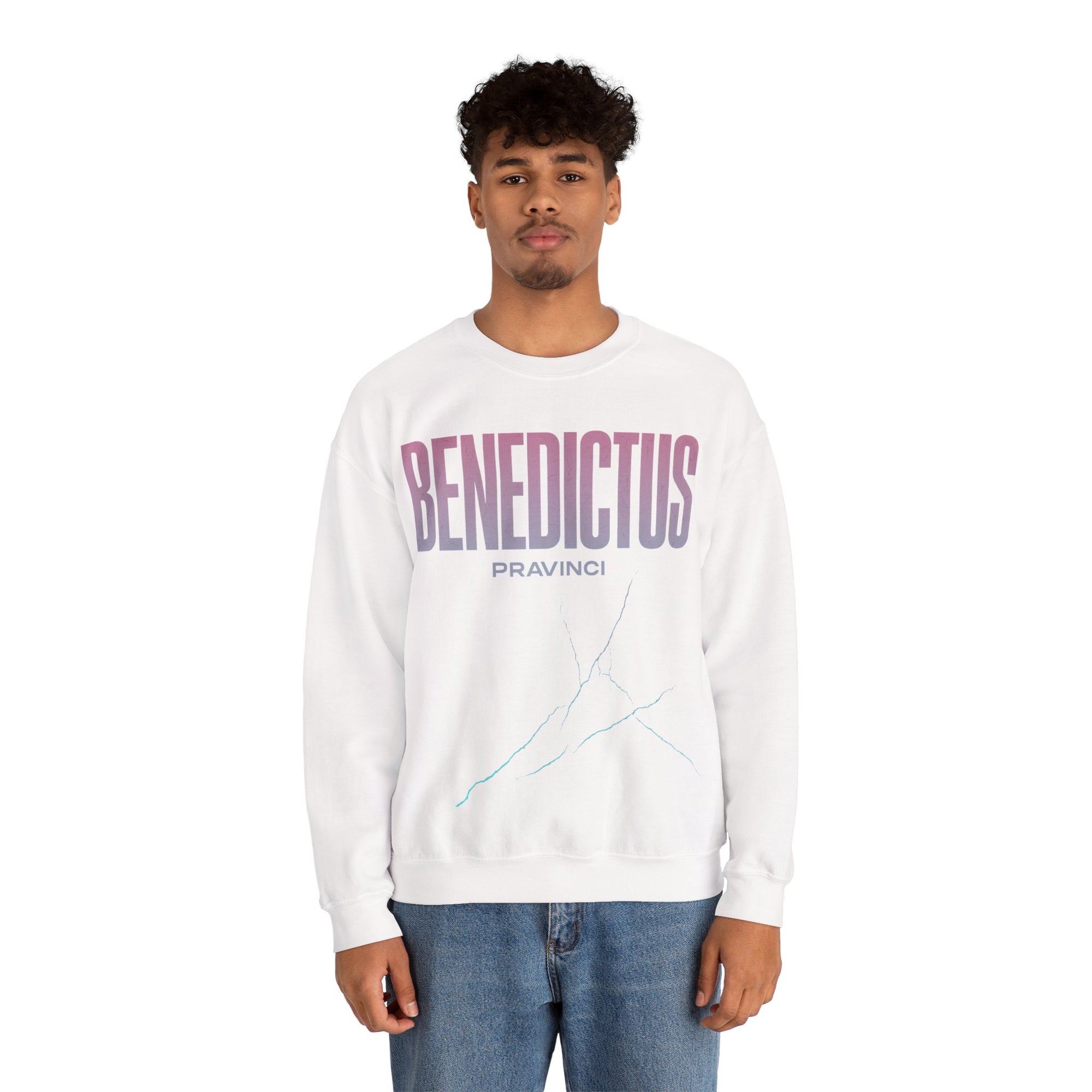 Pravinci Benedictus Labor Iridescente – White Sweatshirt