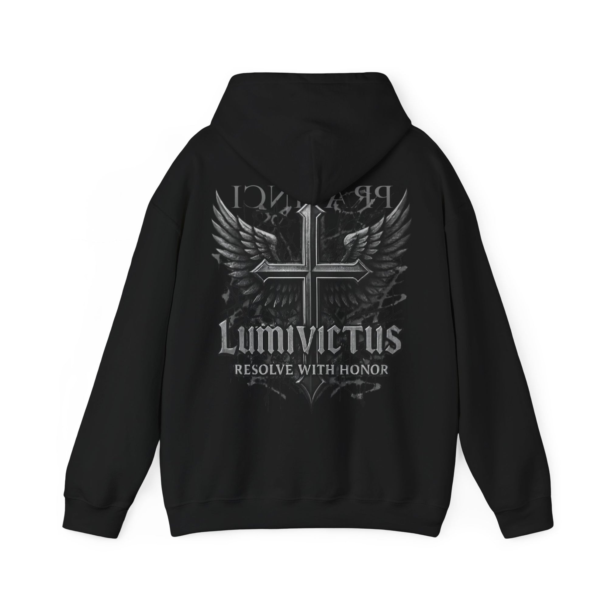 Pravinci Lumivictus Monocromia Black - Hooded Sweatshirt