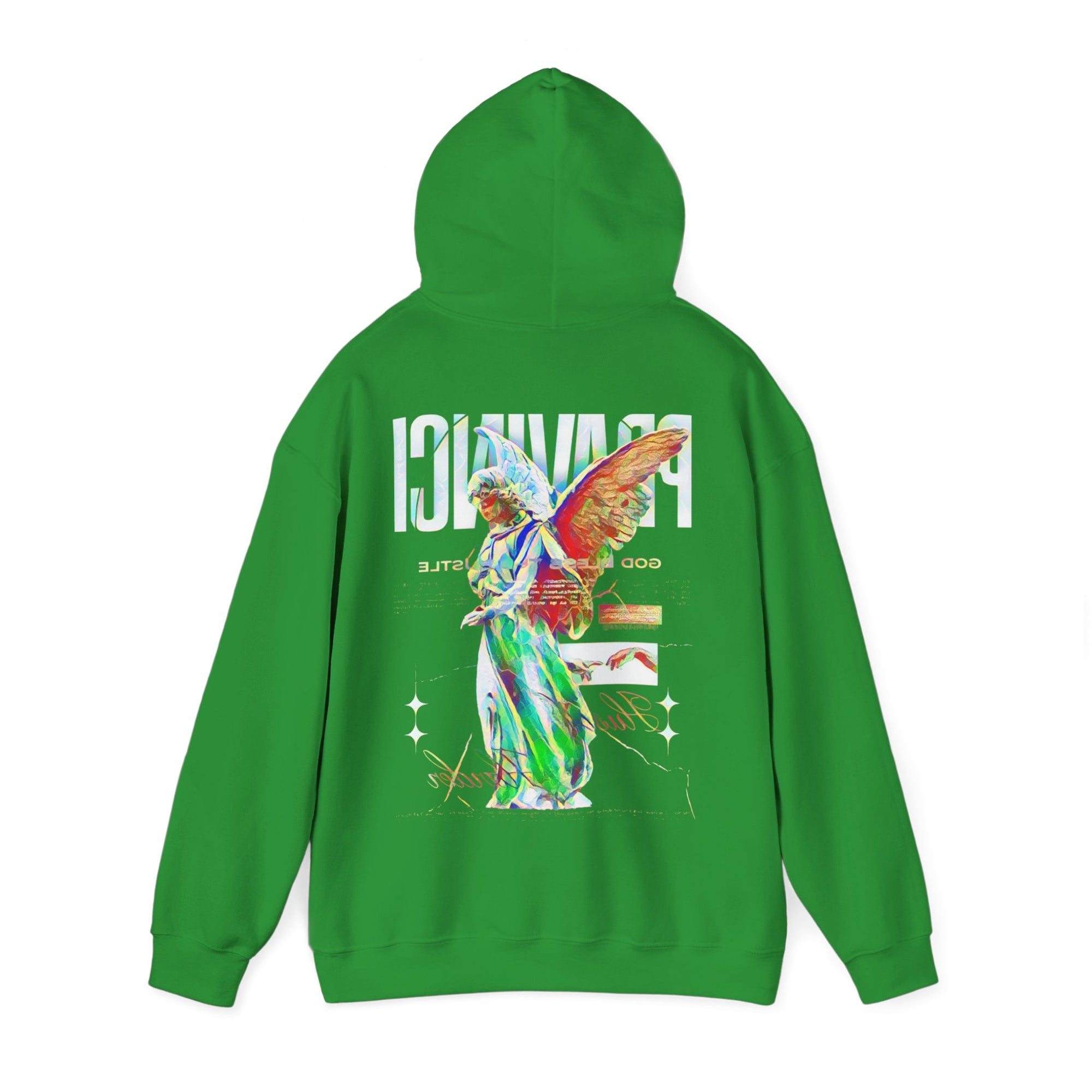 Pravinci Benedictus Labor Iridescente – Green Hooded Sweatshirt