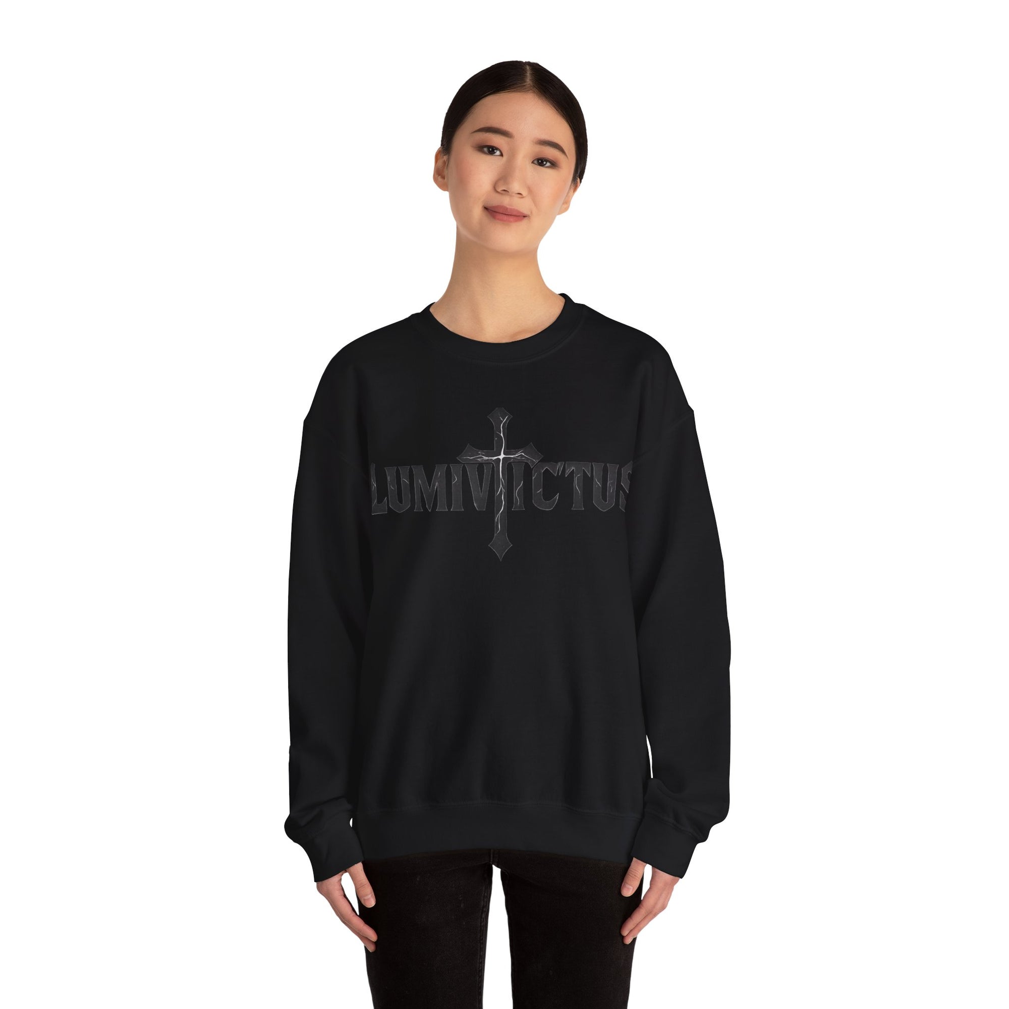 Pravinci Lumivictus Monochromia Black - Crewneck Sweatshirt