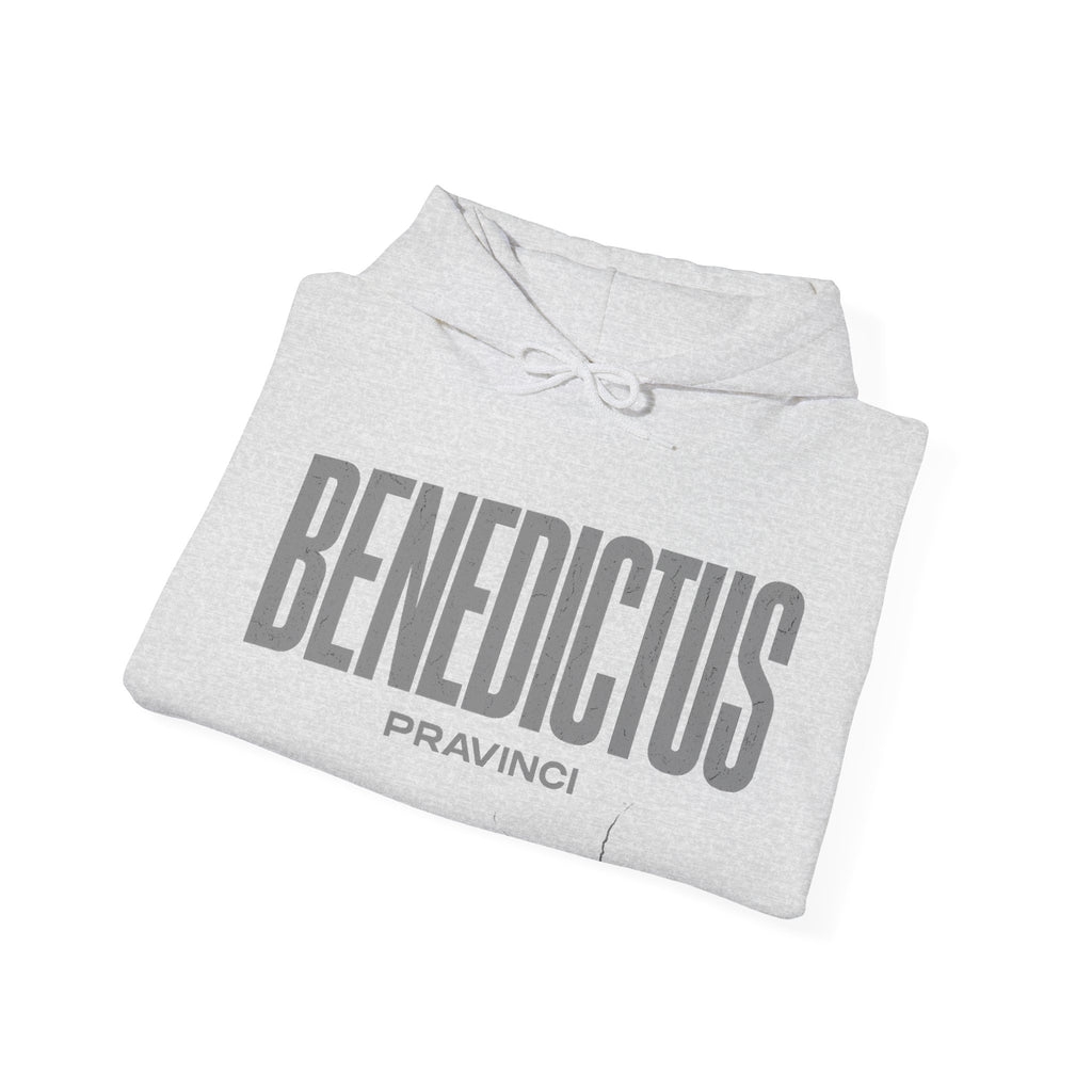 Pravinci Benedictus Labor Monocromia – Ash Hooded Sweatshirt