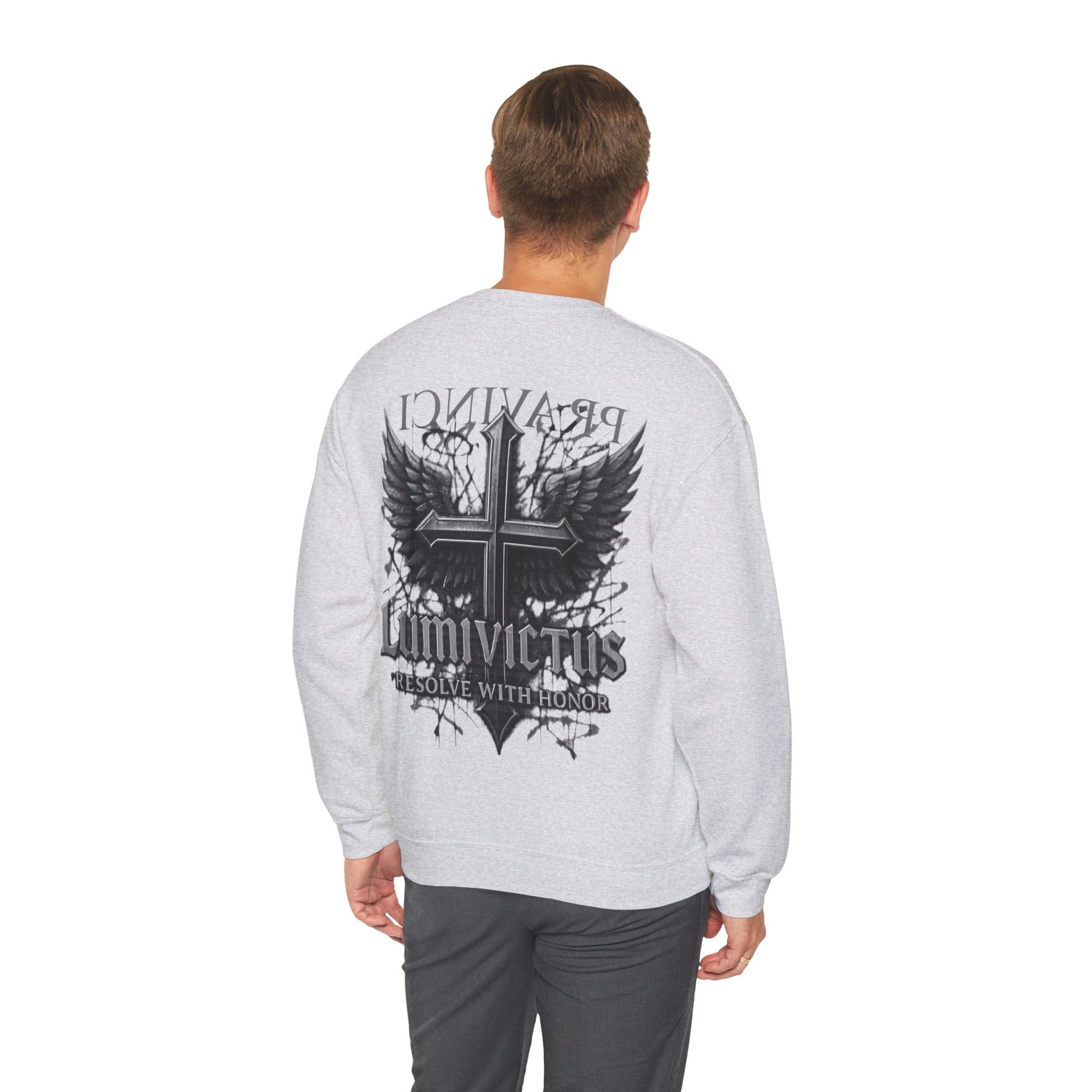 Pravinci Lumivictus Monochromia Black - Crewneck Sweatshirt