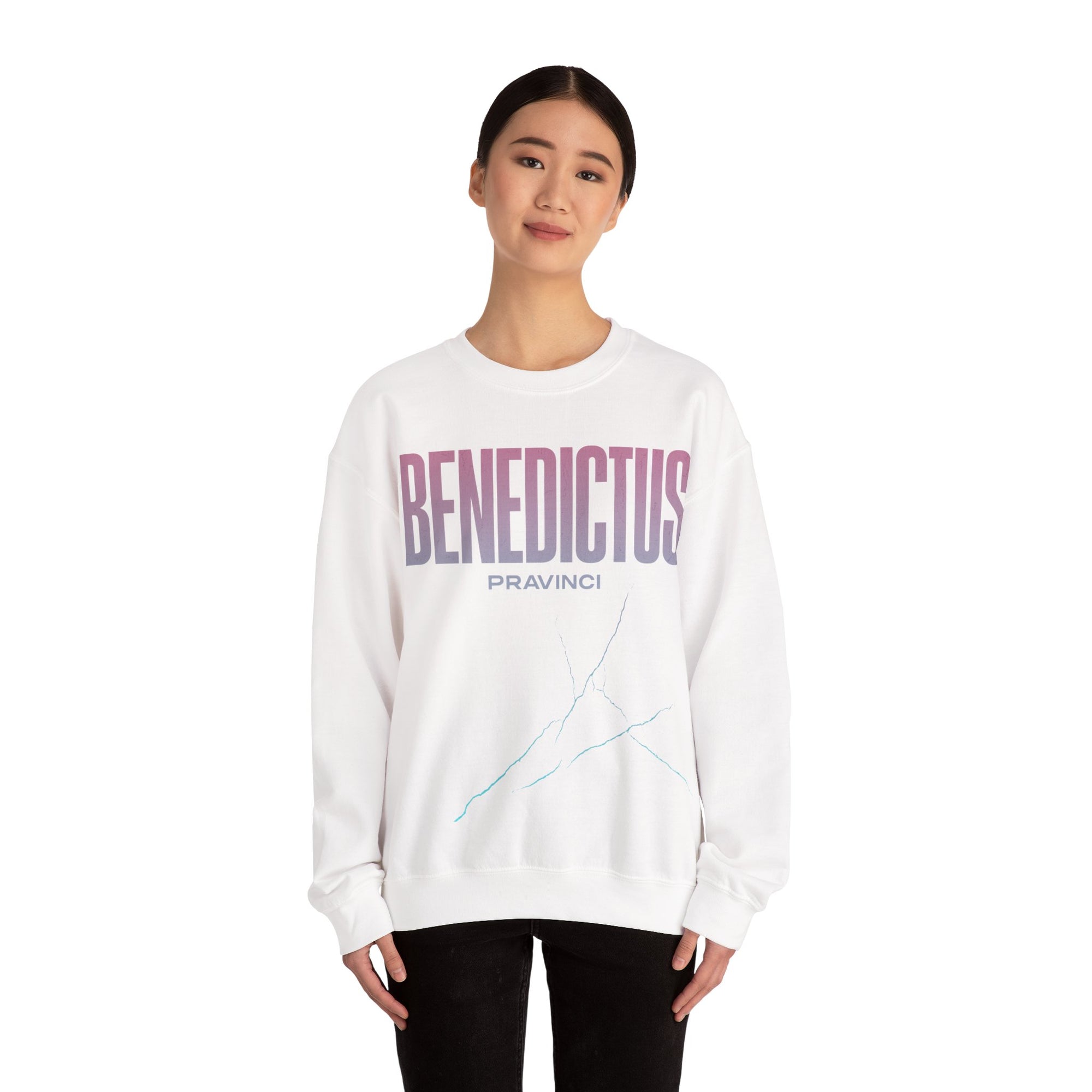 Pravinci Benedictus Labor Iridescente – White Sweatshirt