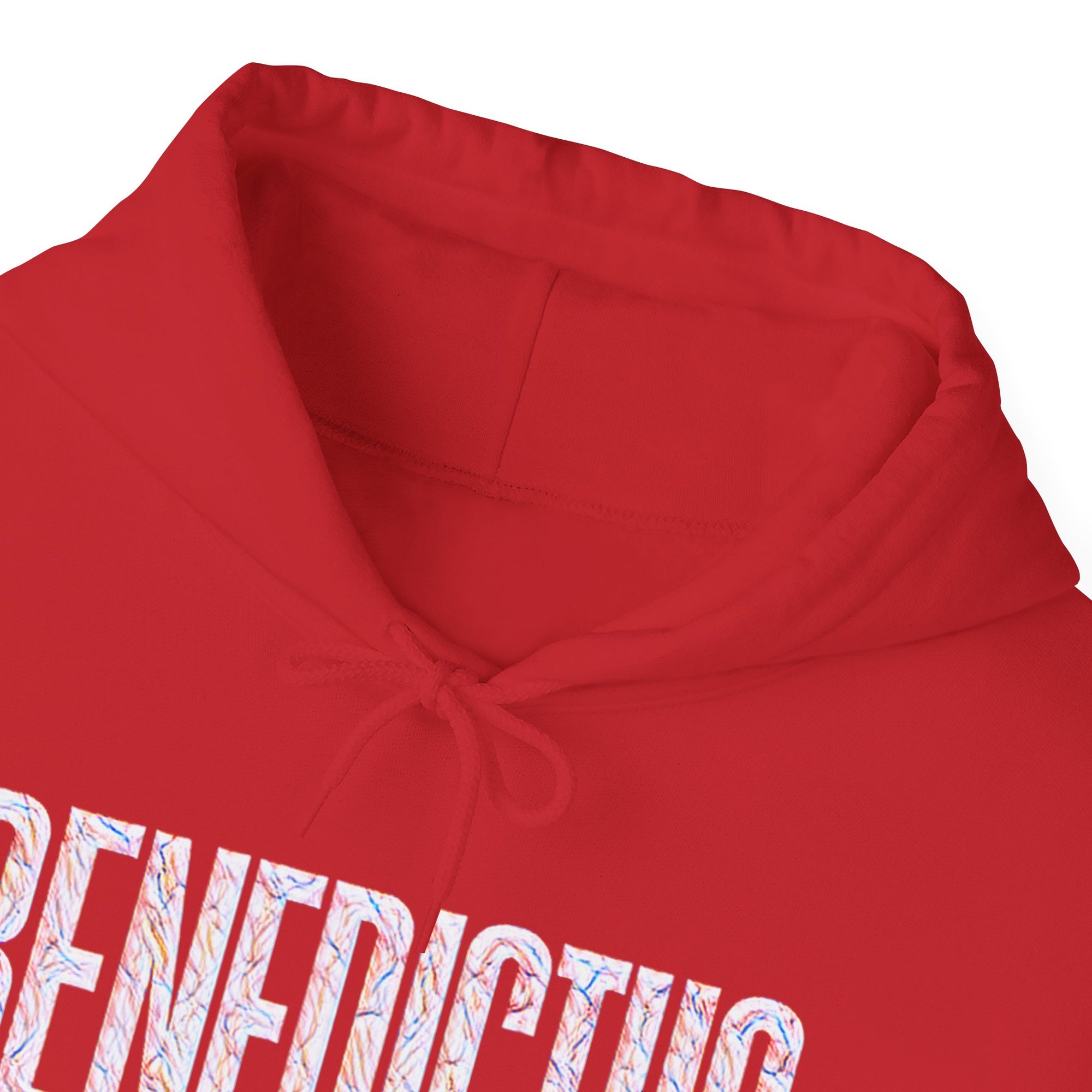 Pravinci Benedictus Labor Iridescente – Red Hooded Sweatshirt